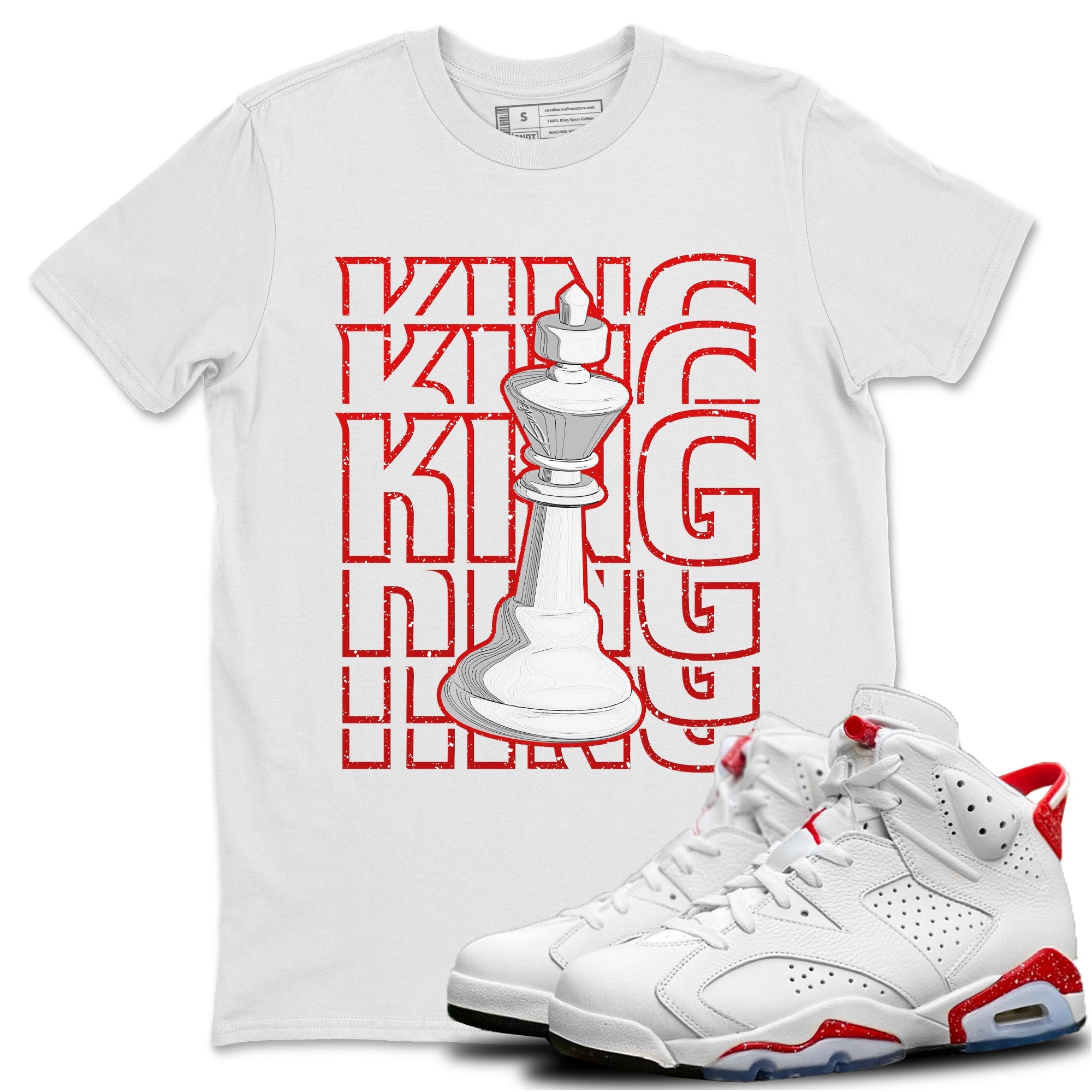 King Unisex Tops - Air Jordan 6 Red Velvet Cookies