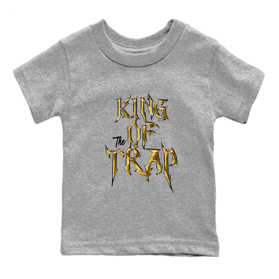 King Of The Trap snkmatch Tees Kids - Air Jordan 1 Black Metallic Gold