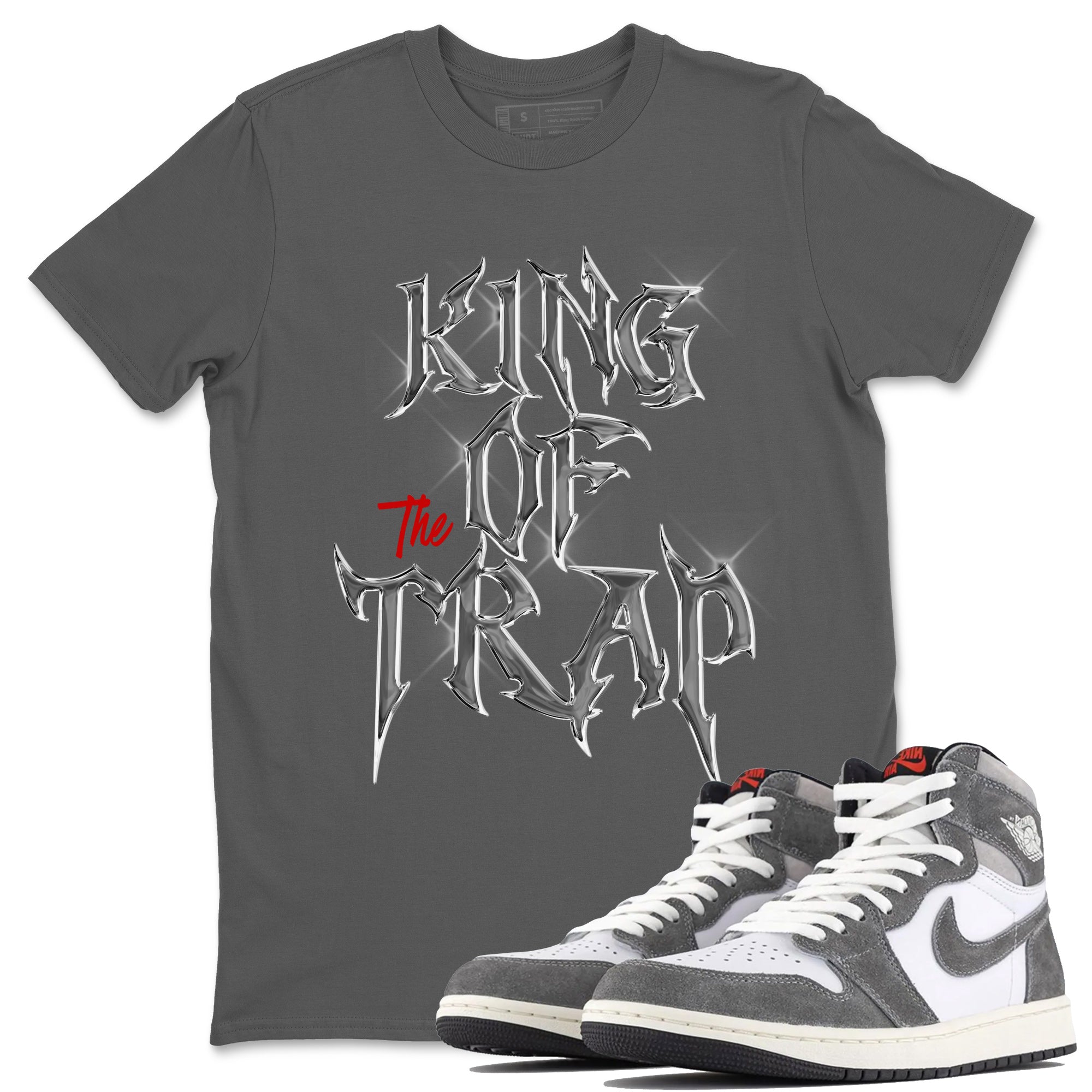 King Of The Trap Unisex Tops - Air Jordan 1 Washed Heritage
