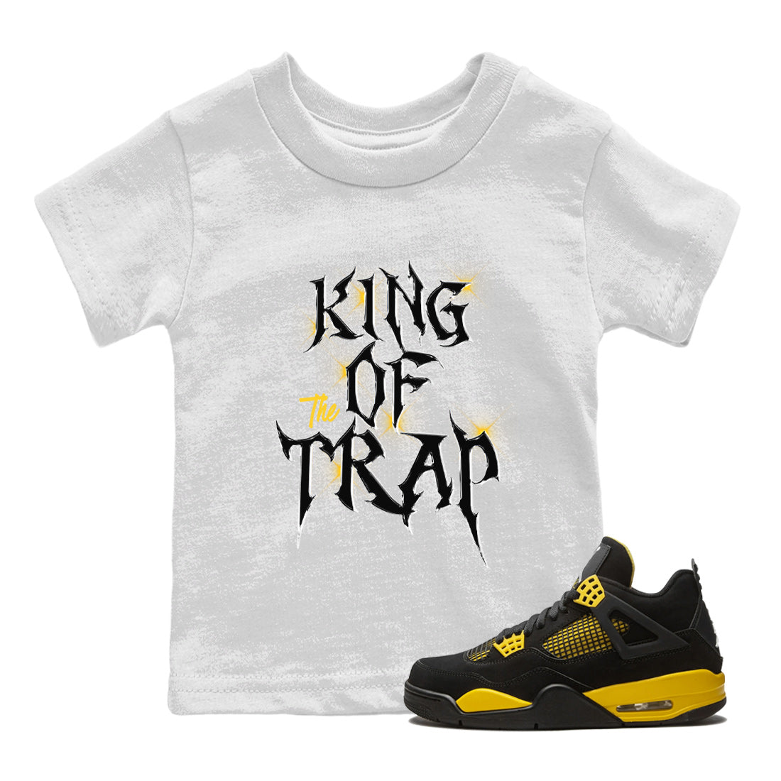 King Of The Trap Kids Tops - Air Jordan 4 Thunder