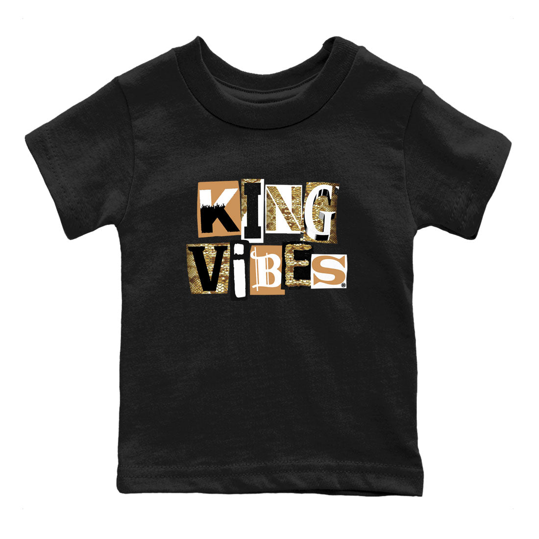 King Vibes snkmatch Tees Kids - Air Force 1 Ivory Snake
