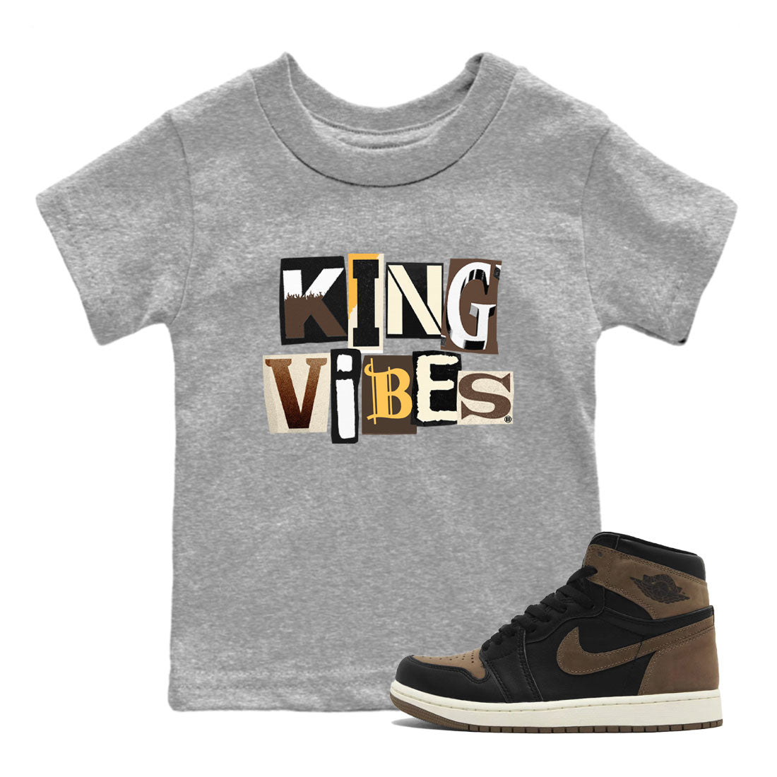 King Vibes snkmatch Tee Kids - Air Jordan 1 Palomino