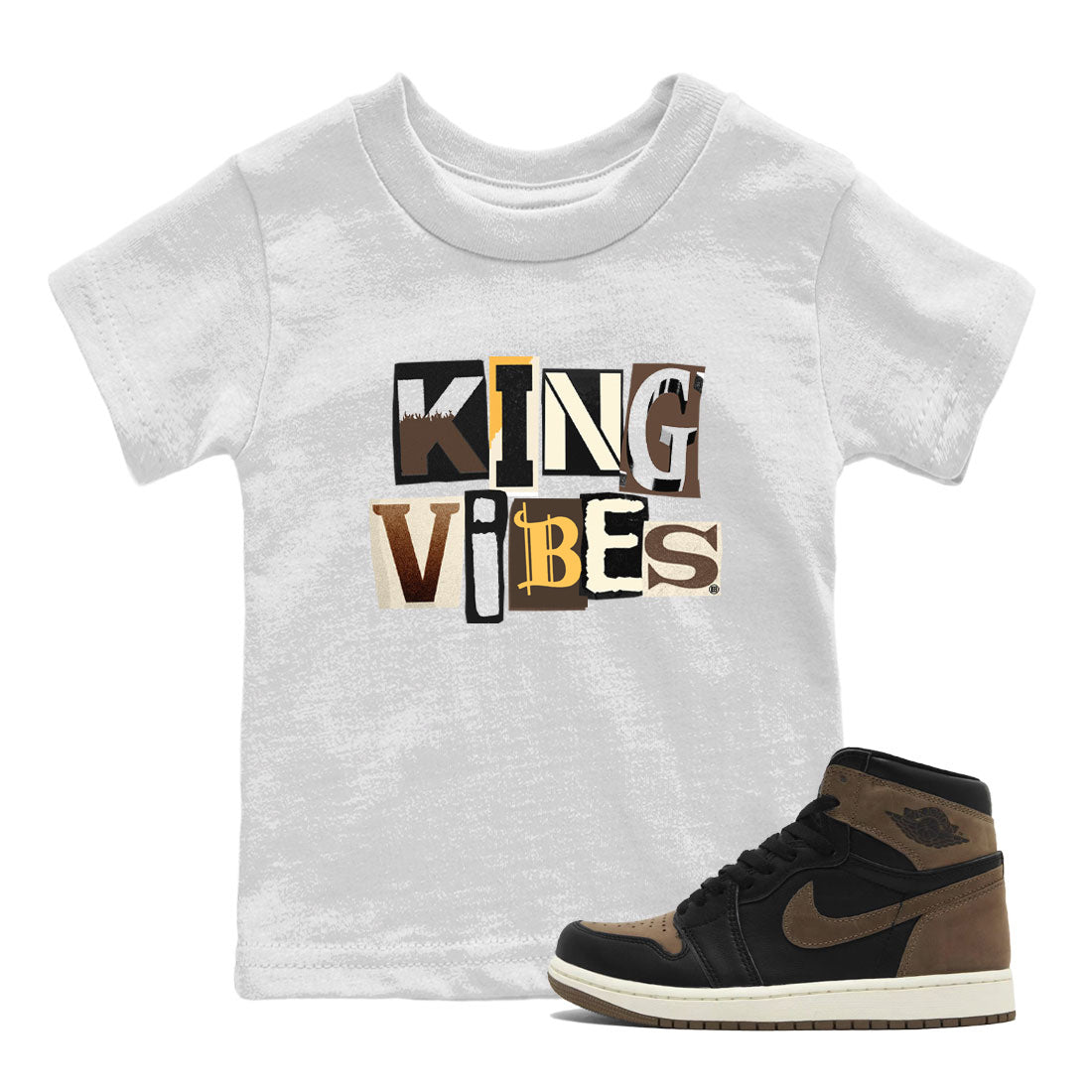 King Vibes snkmatch Tee Kids - Air Jordan 1 Palomino