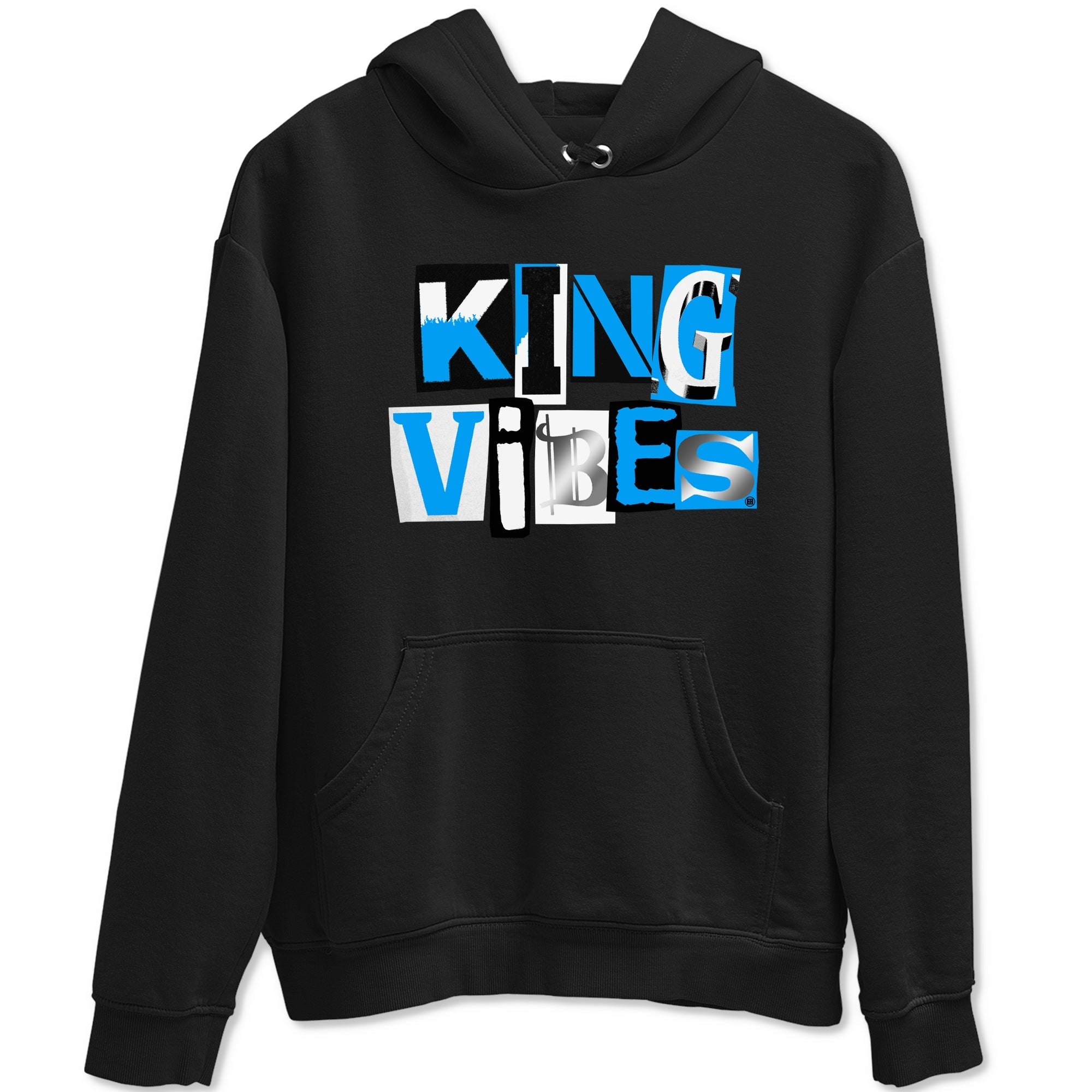 King Vibes snkmatch Tees - Air Jordan 12 White and University Blue