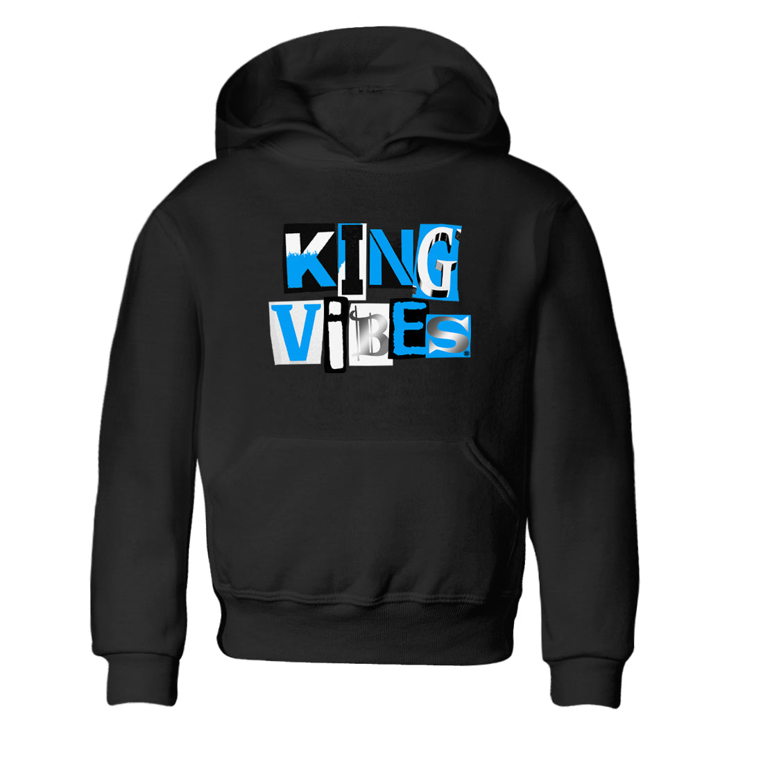 King Vibes snkmatch Tees Kids - Air Jordan 12 White and University Blue