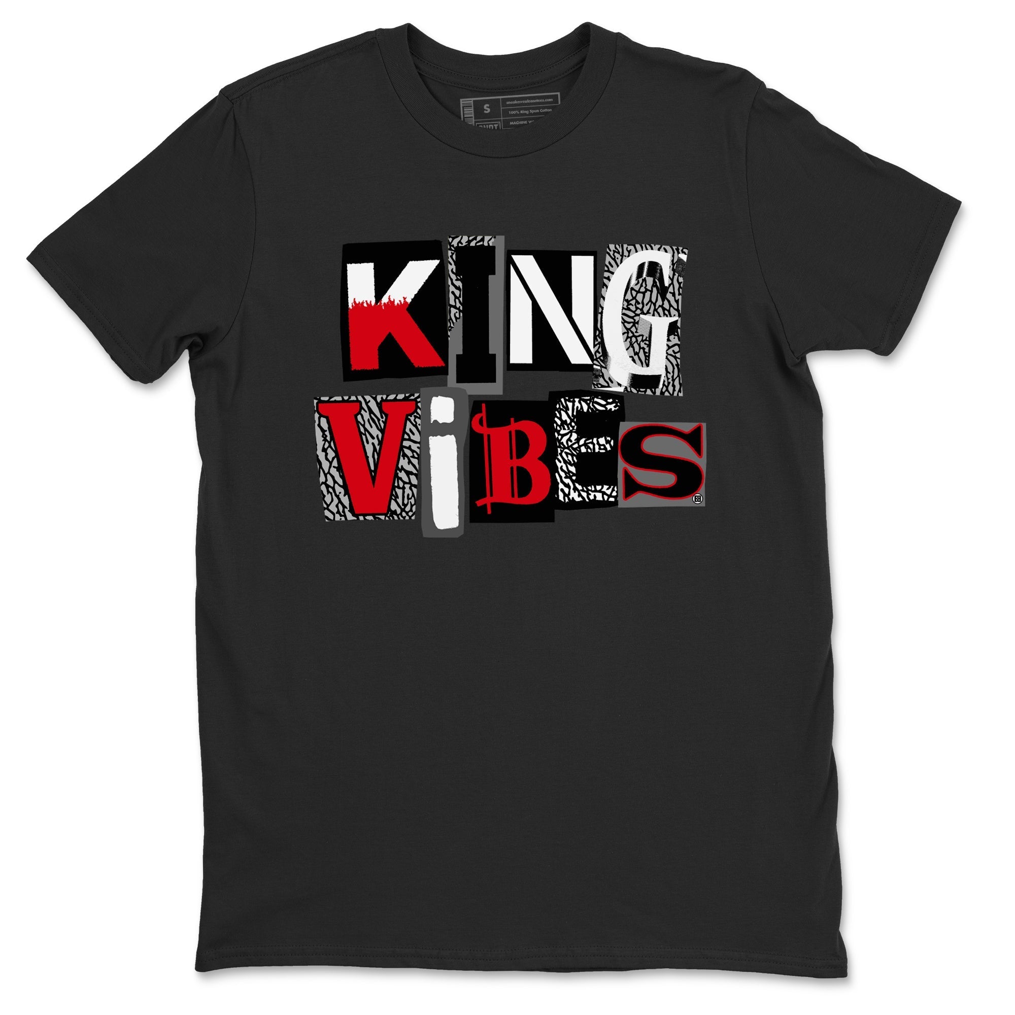 King Vibes snkmatch Tees - Air Jordan 3 Black Cement