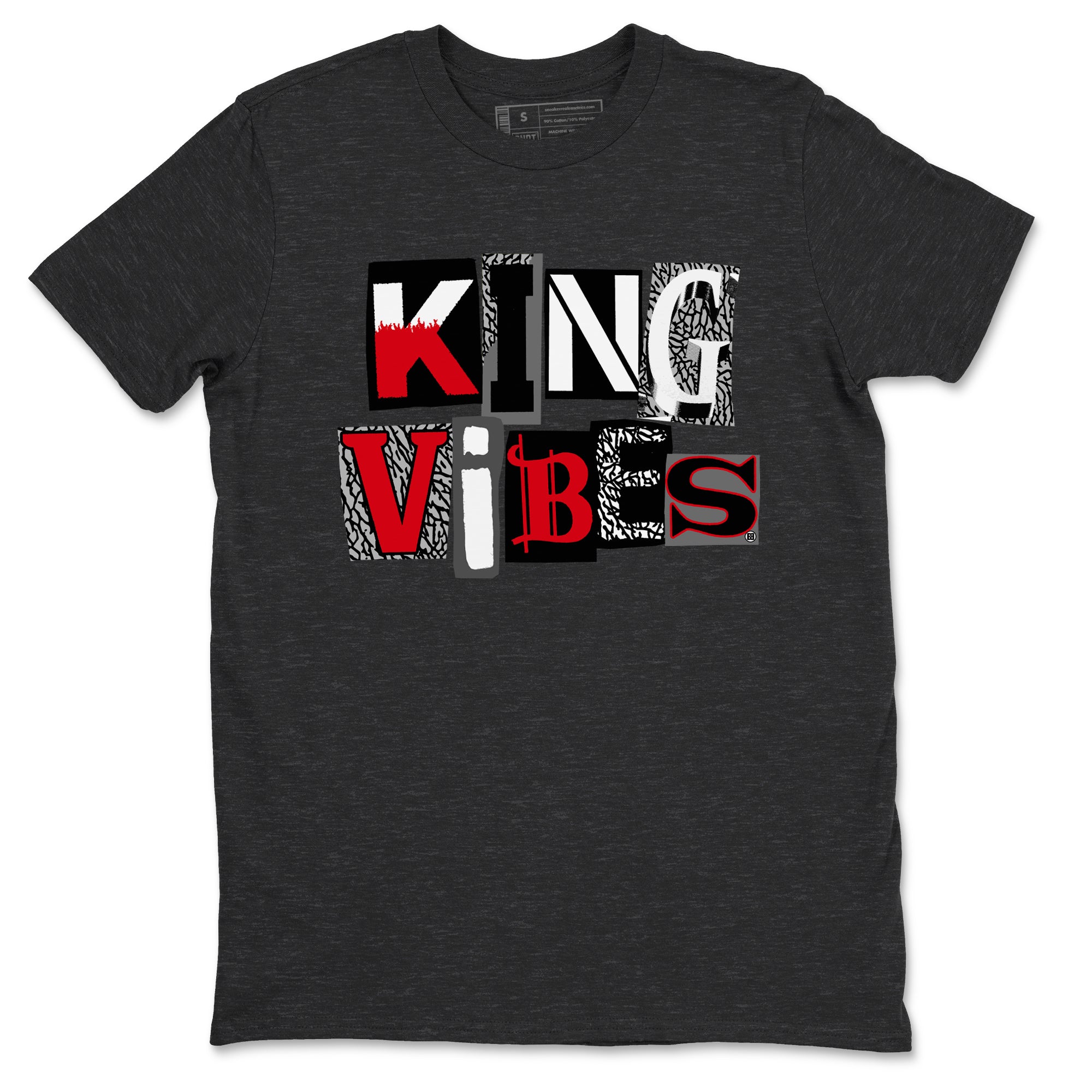 King Vibes snkmatch Tees - Air Jordan 3 Black Cement