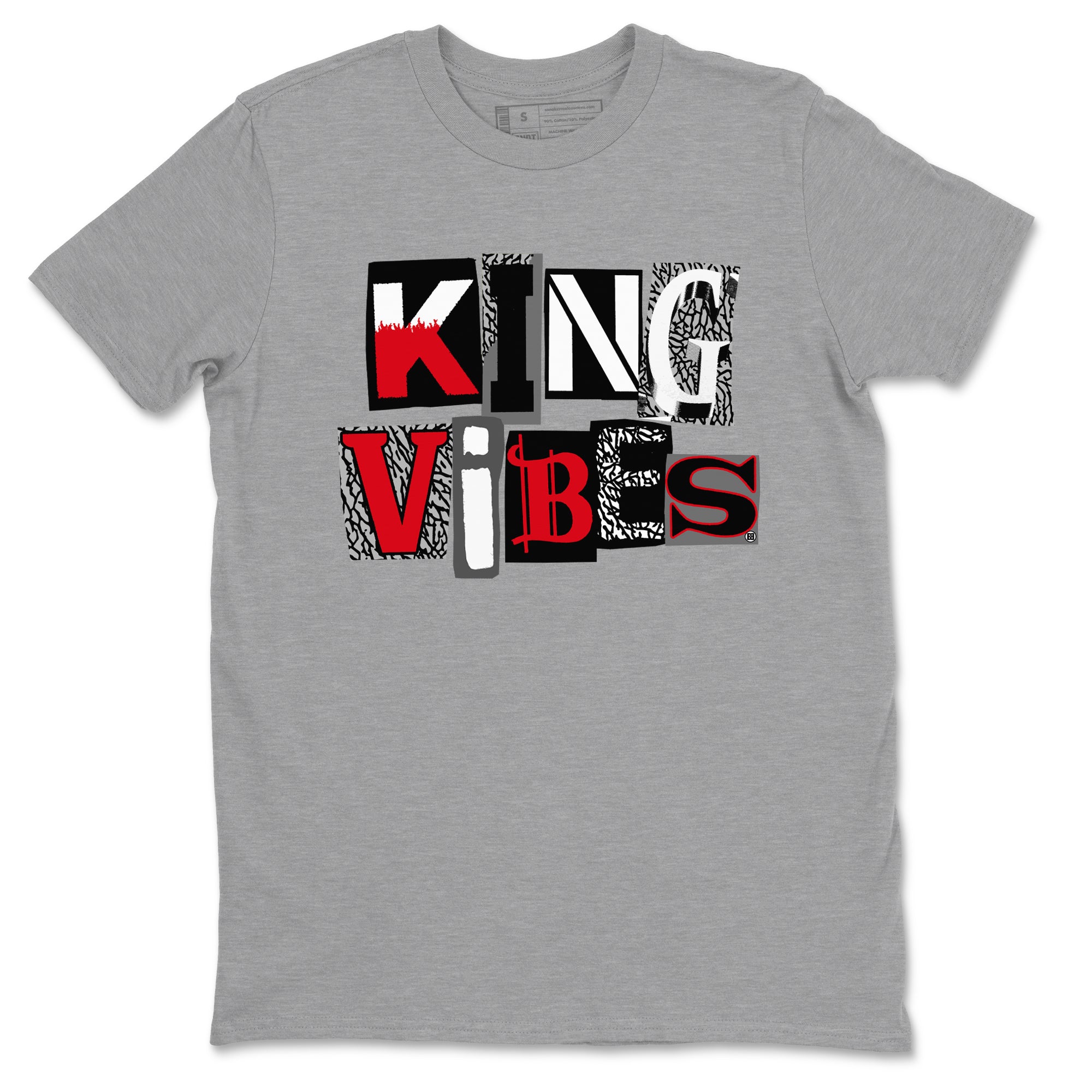 King Vibes snkmatch Tees - Air Jordan 3 Black Cement