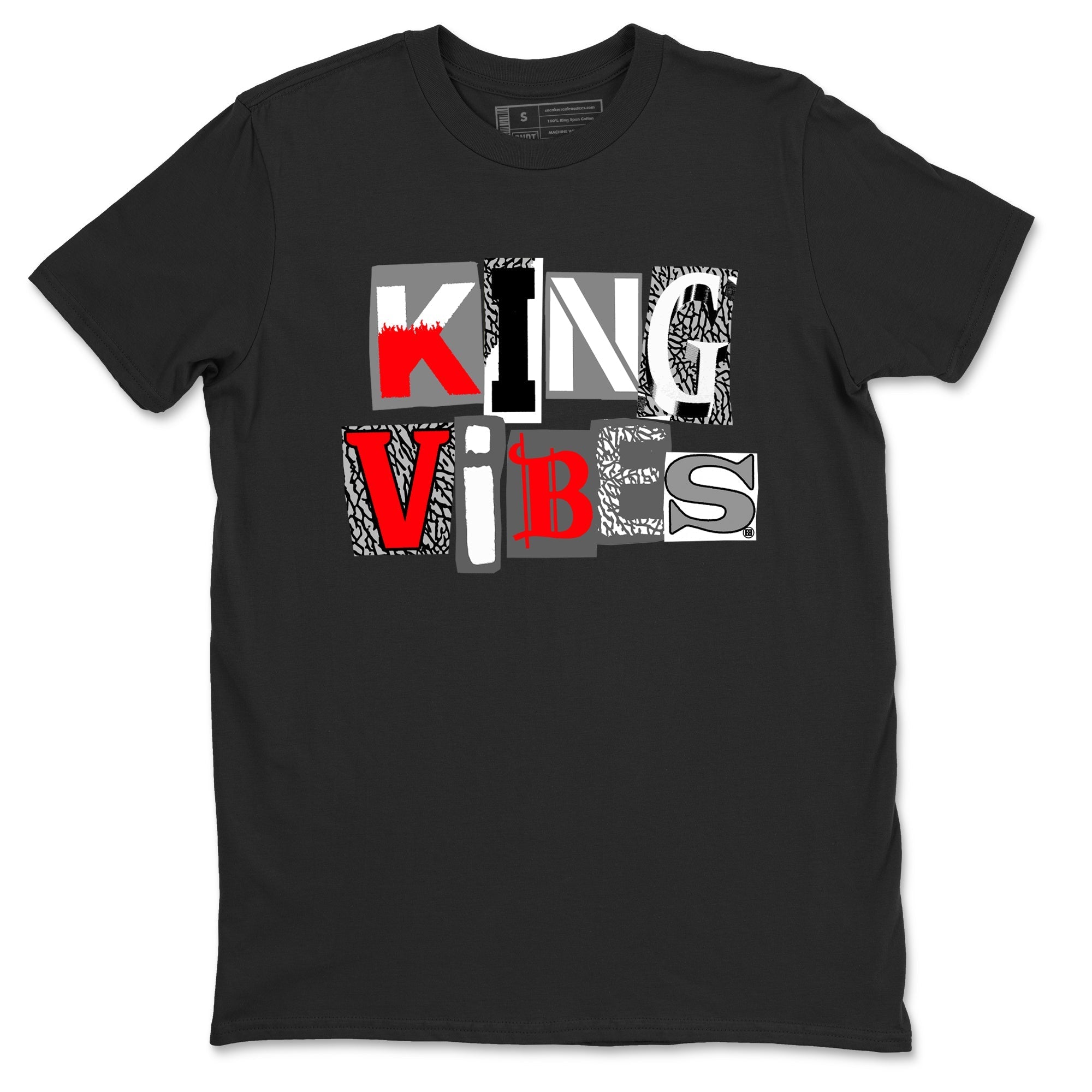 King Vibes snkmatch Tees - Air Jordan 3 Cement Grey