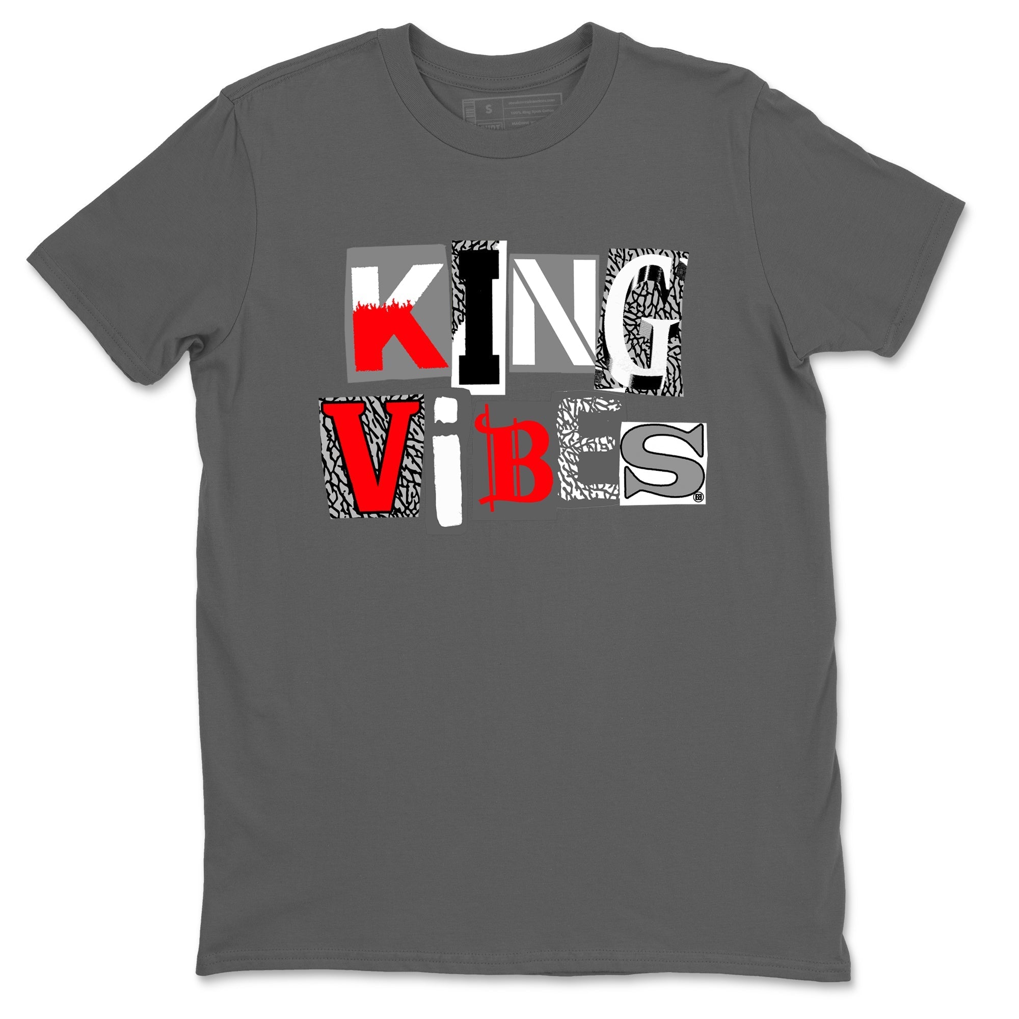 King Vibes snkmatch Tees - Air Jordan 3 Cement Grey