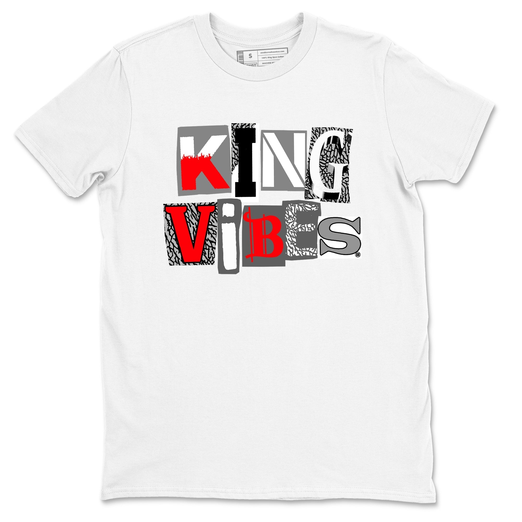 King Vibes snkmatch Tees - Air Jordan 3 Cement Grey