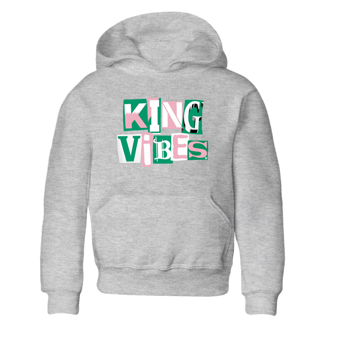 King Vibes snkmatch Tees Kids - Dunk Medium Soft Pink Malachite