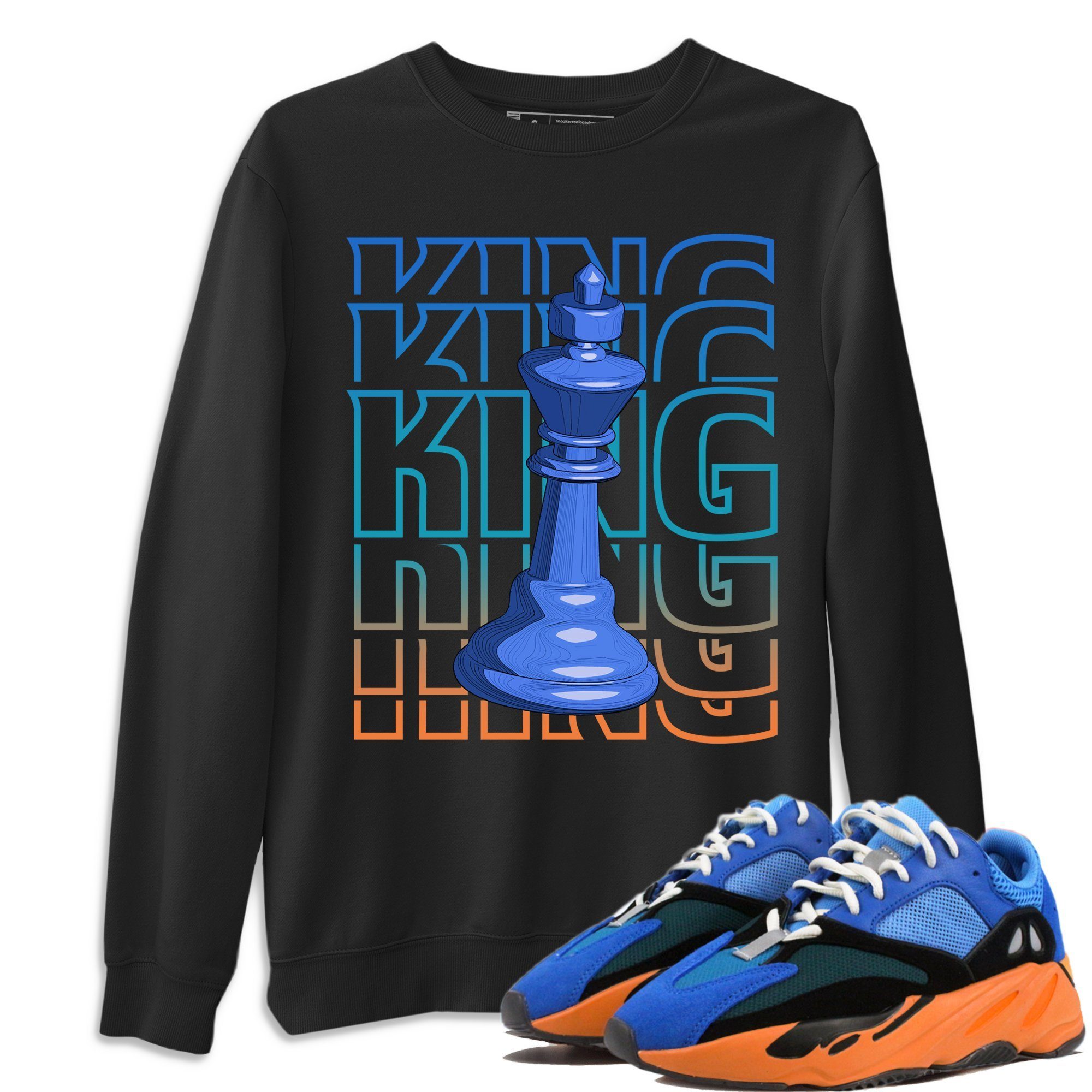 King Unisex Tops - Yeezy 700 Bright Blue