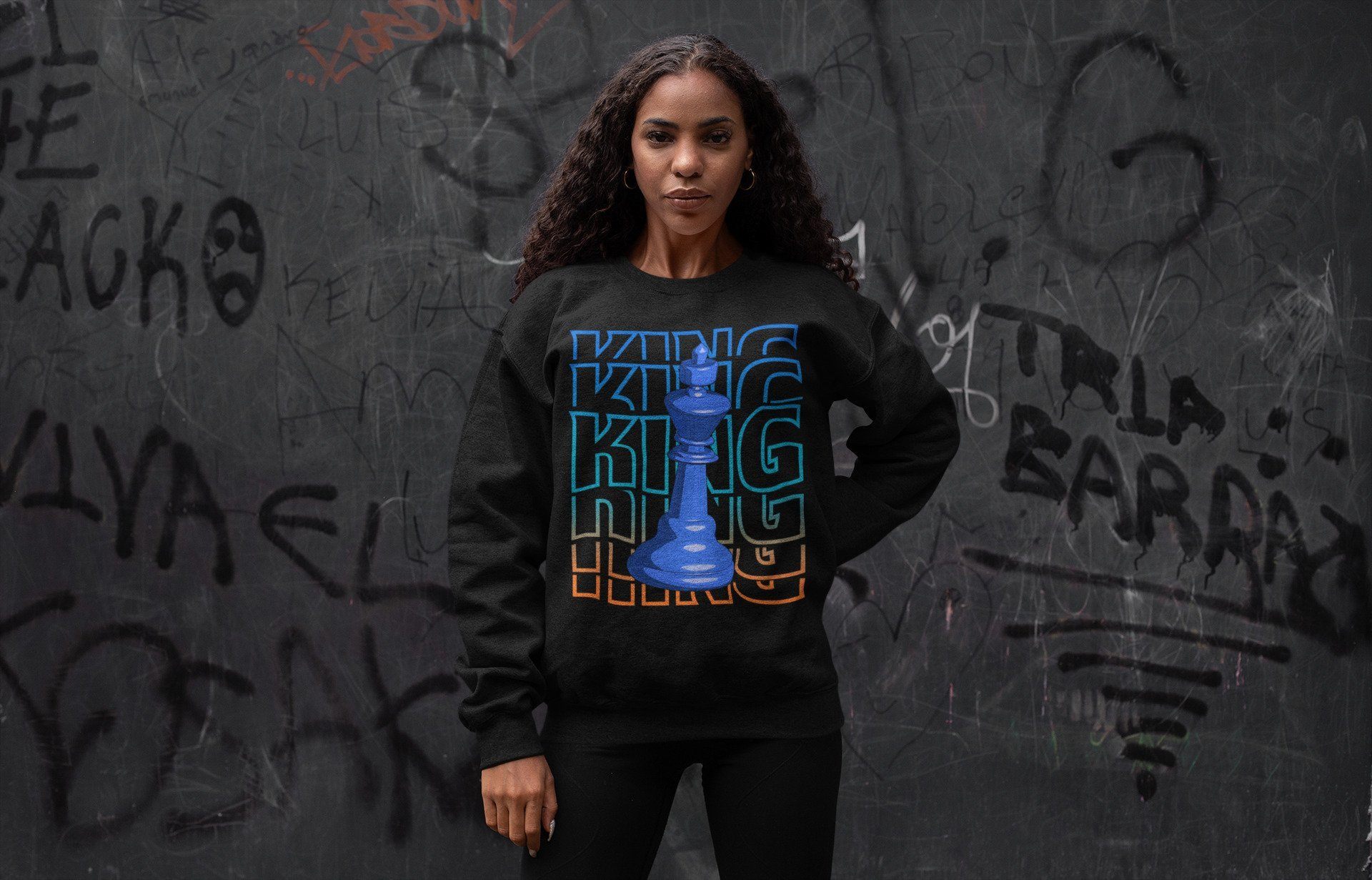 King Unisex Tops - Yeezy 700 Bright Blue