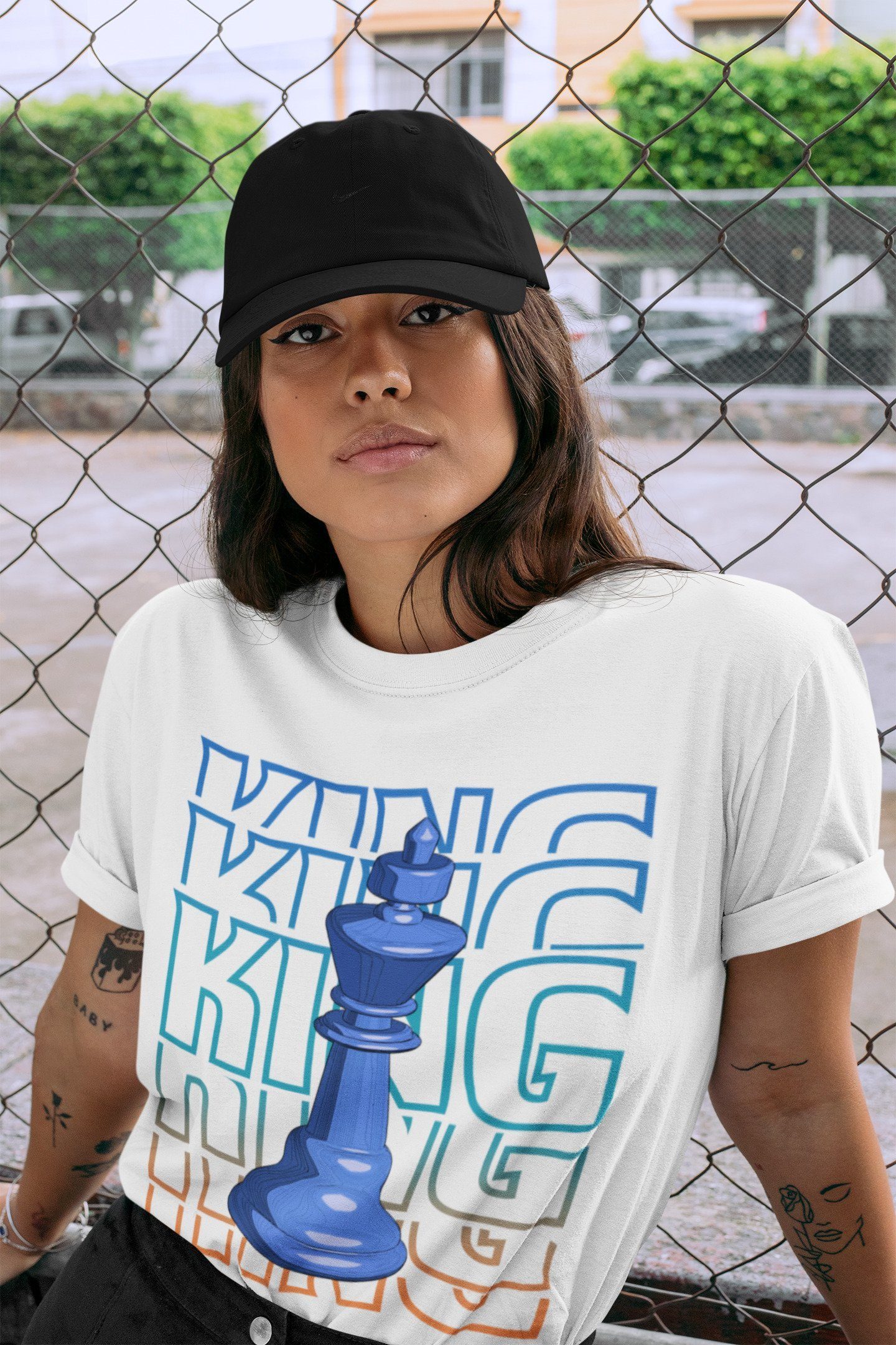 King Unisex Tops - Yeezy 700 Bright Blue