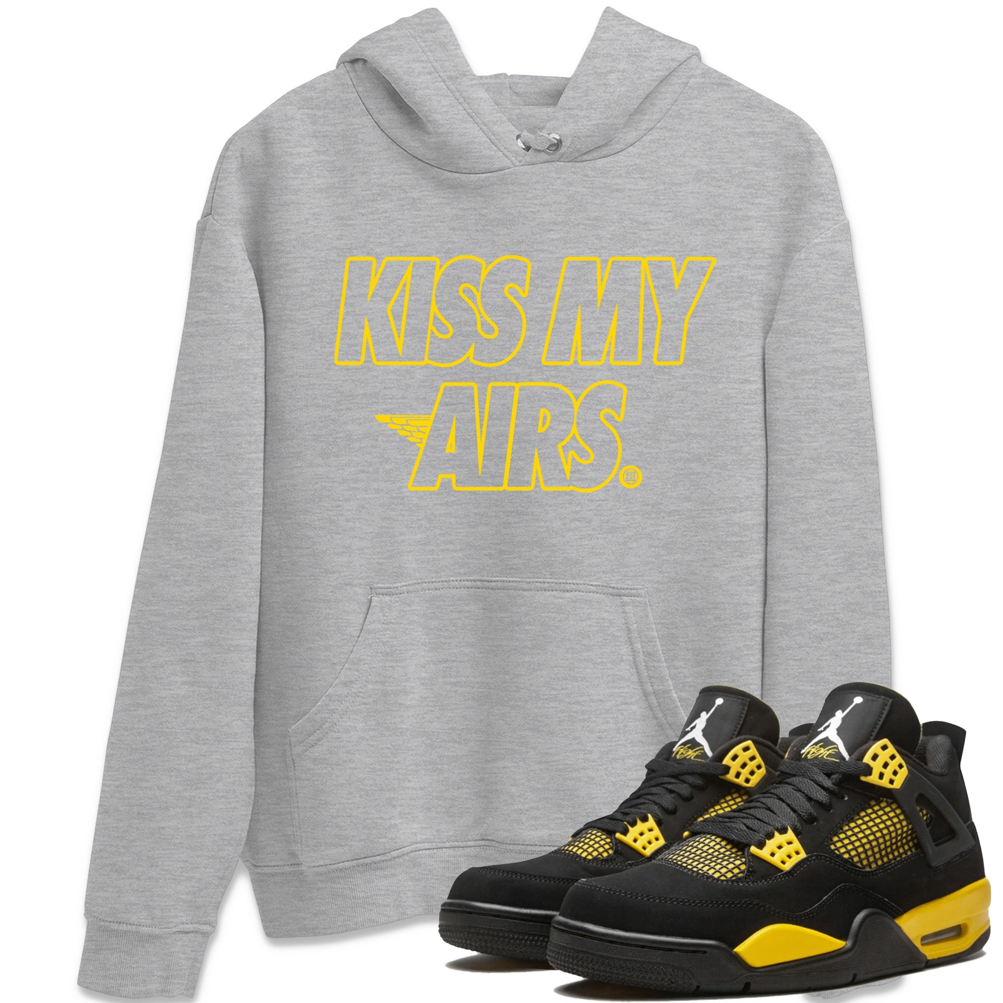 Kiss My Airs Unisex Tops - Air Jordan 4 Thunder