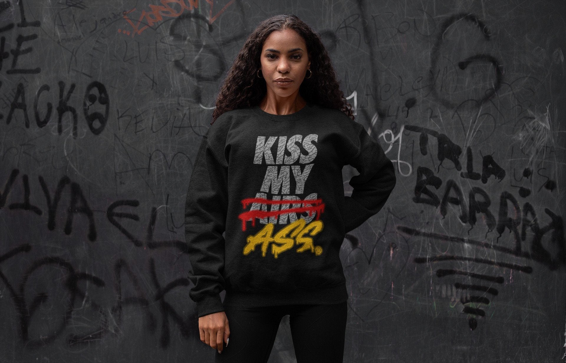 Kiss My Ass Unisex Tops - Air Jordan 3 Cool Grey