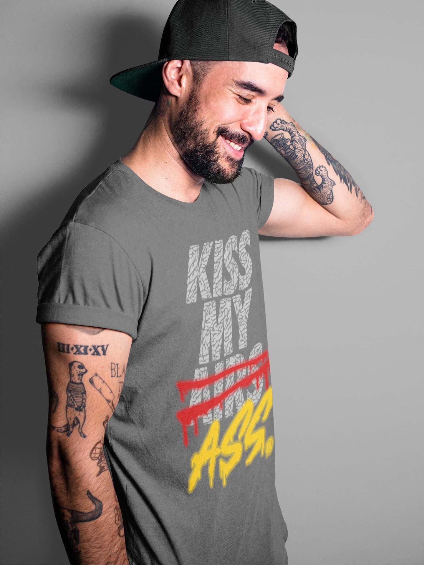 Kiss My Ass Unisex Tops - Air Jordan 3 Cool Grey