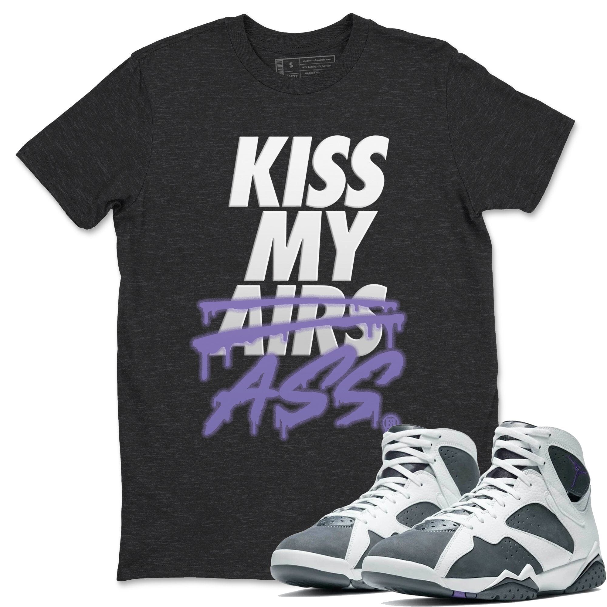 Kiss My Ass Unisex Tops - Air Jordan 7 Flint