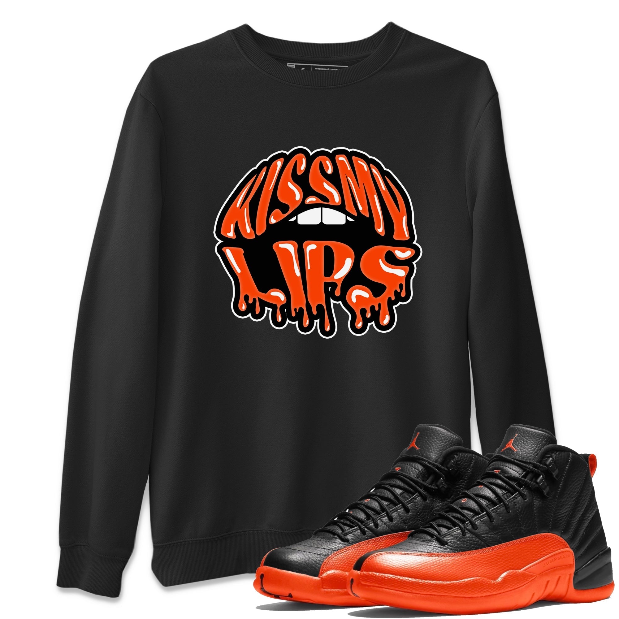 Kiss My Lips Unisex Tops - Air Jordan 12 Brilliant Orange