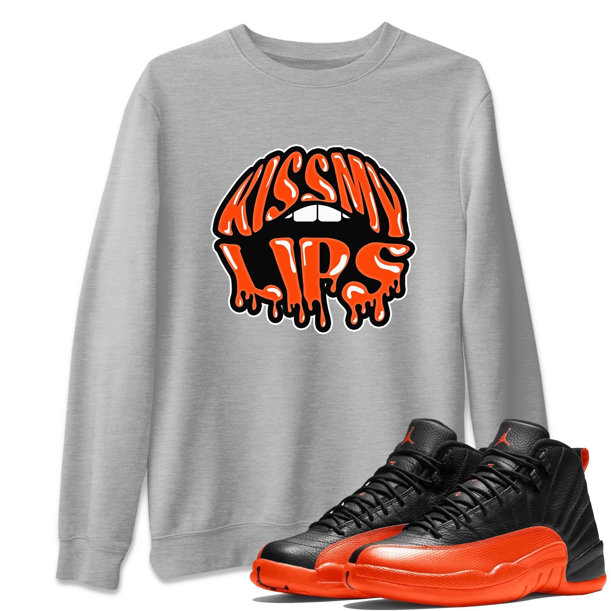 Kiss My Lips Unisex Tops - Air Jordan 12 Brilliant Orange