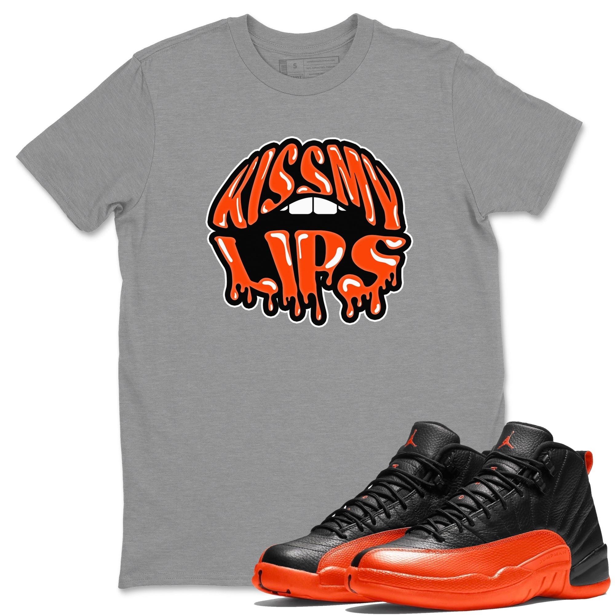 Kiss My Lips Unisex Tops - Air Jordan 12 Brilliant Orange