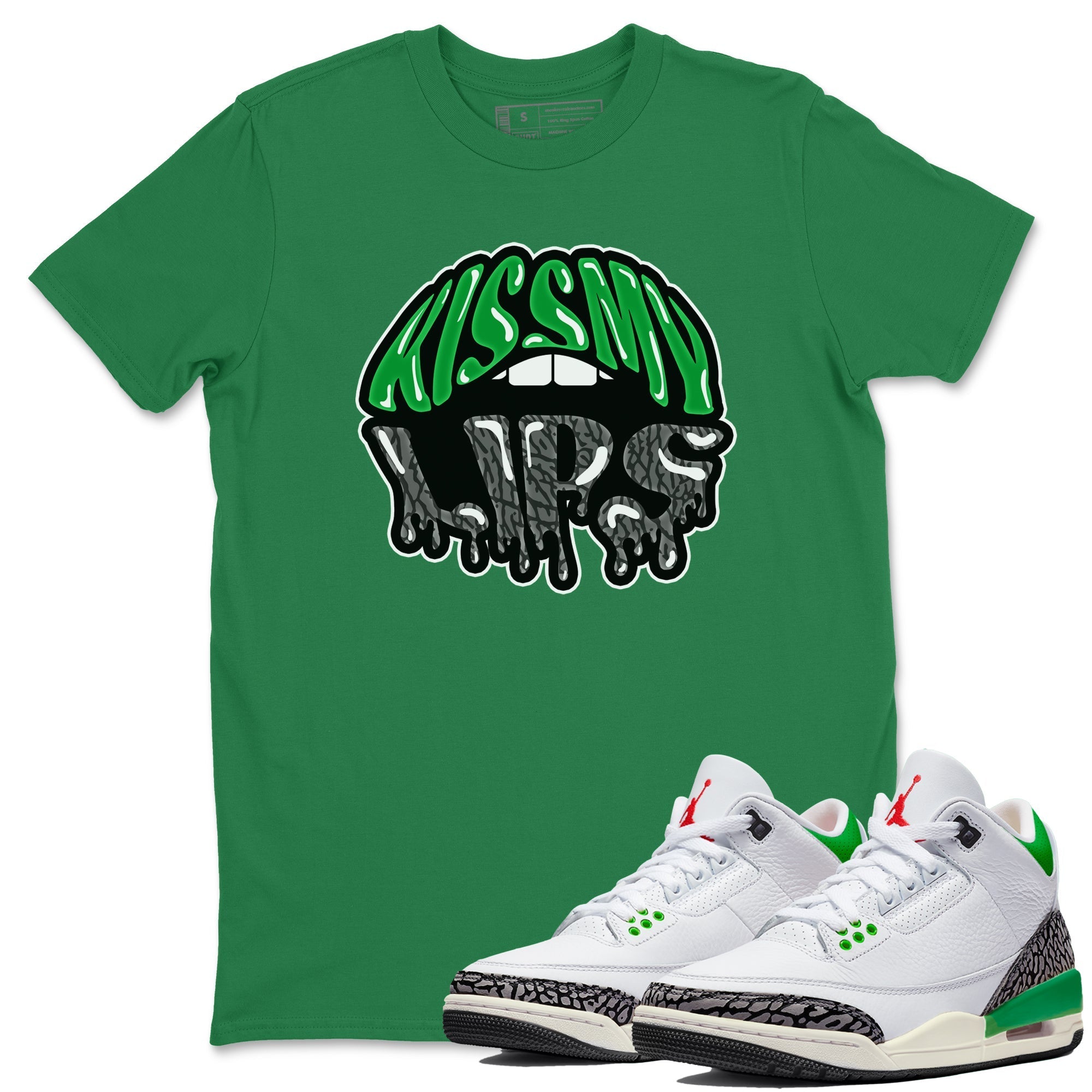 Kiss My Lips Unisex Tops - Air Jordan 3 Lucky Green