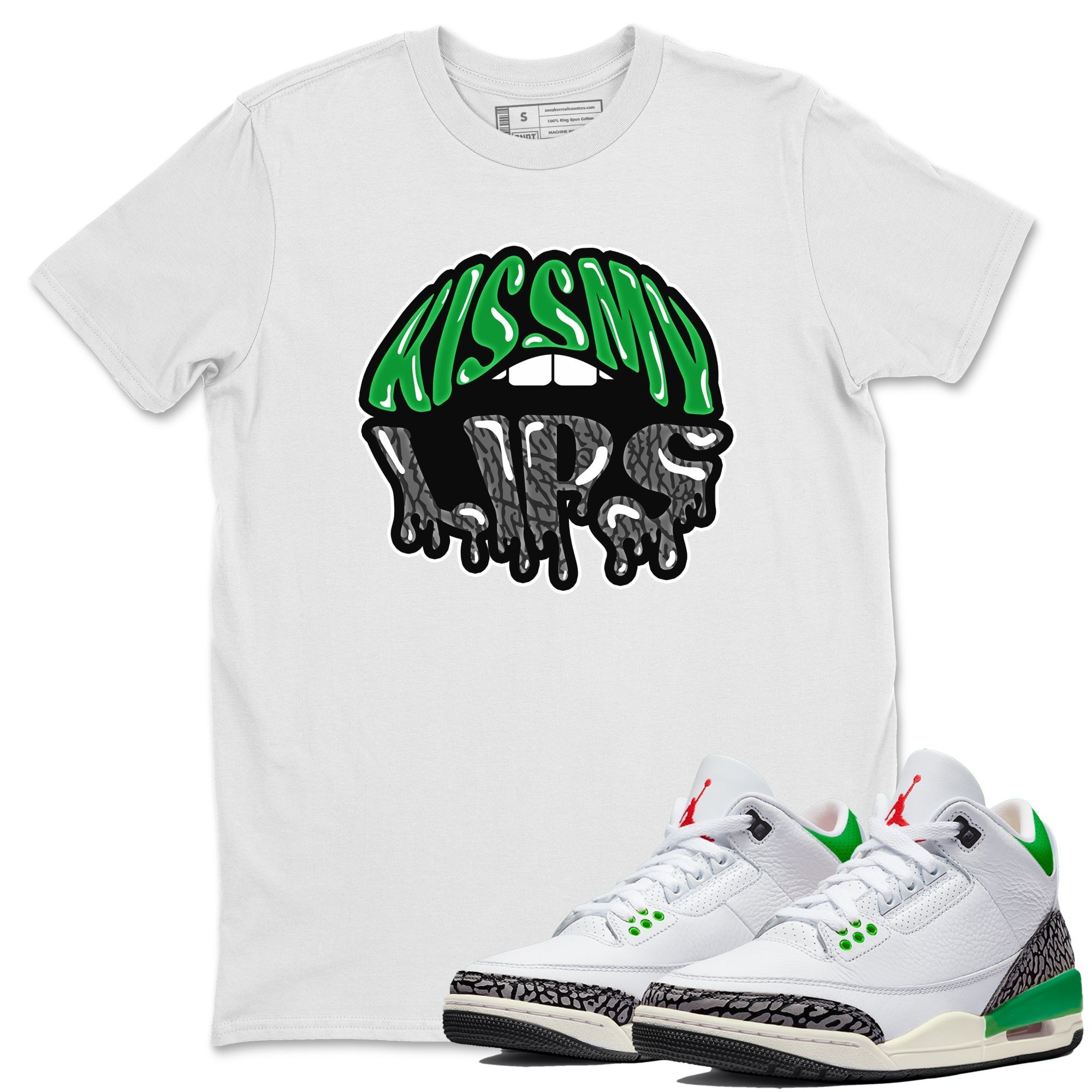 Kiss My Lips Unisex Tops - Air Jordan 3 Lucky Green