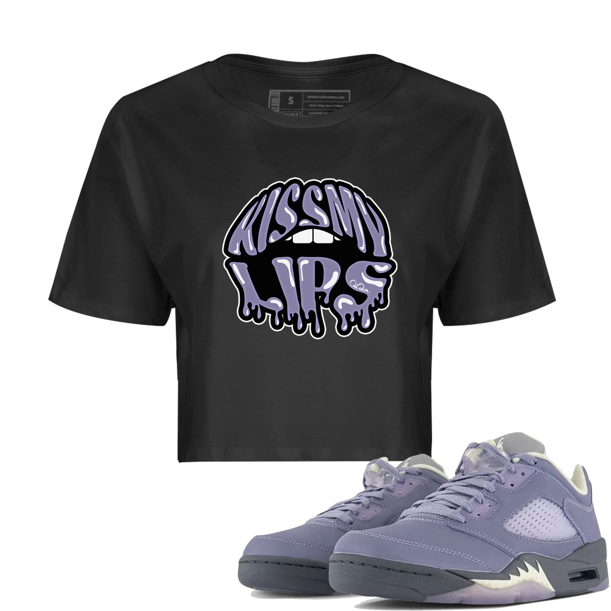 Kiss My Lips Women's Tops - Air Jordan 5 Indigo Haze
