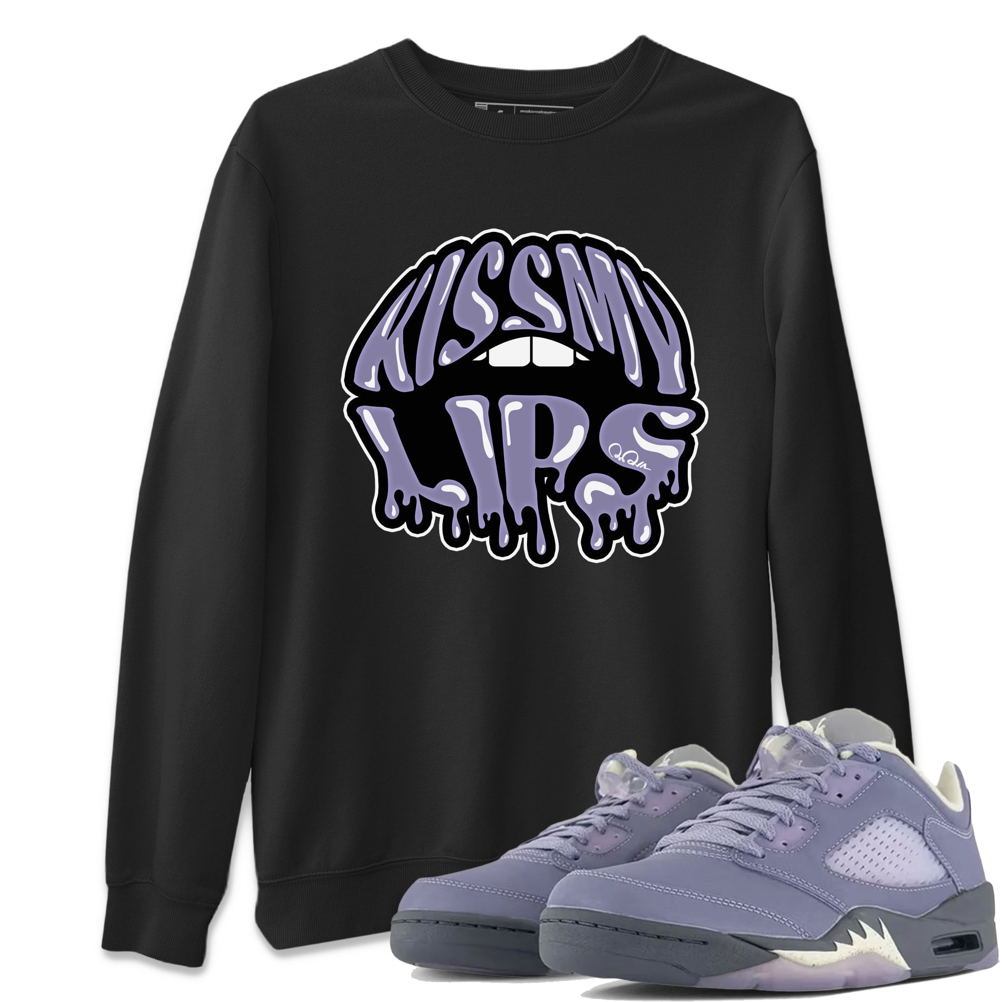 Kiss My Lips Unisex Tops - Air Jordan 5 Indigo Haze
