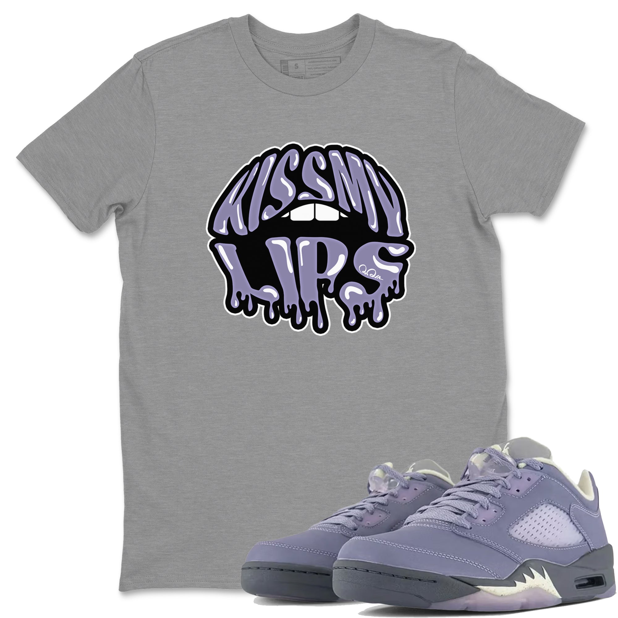 Kiss My Lips Unisex Tops - Air Jordan 5 Indigo Haze