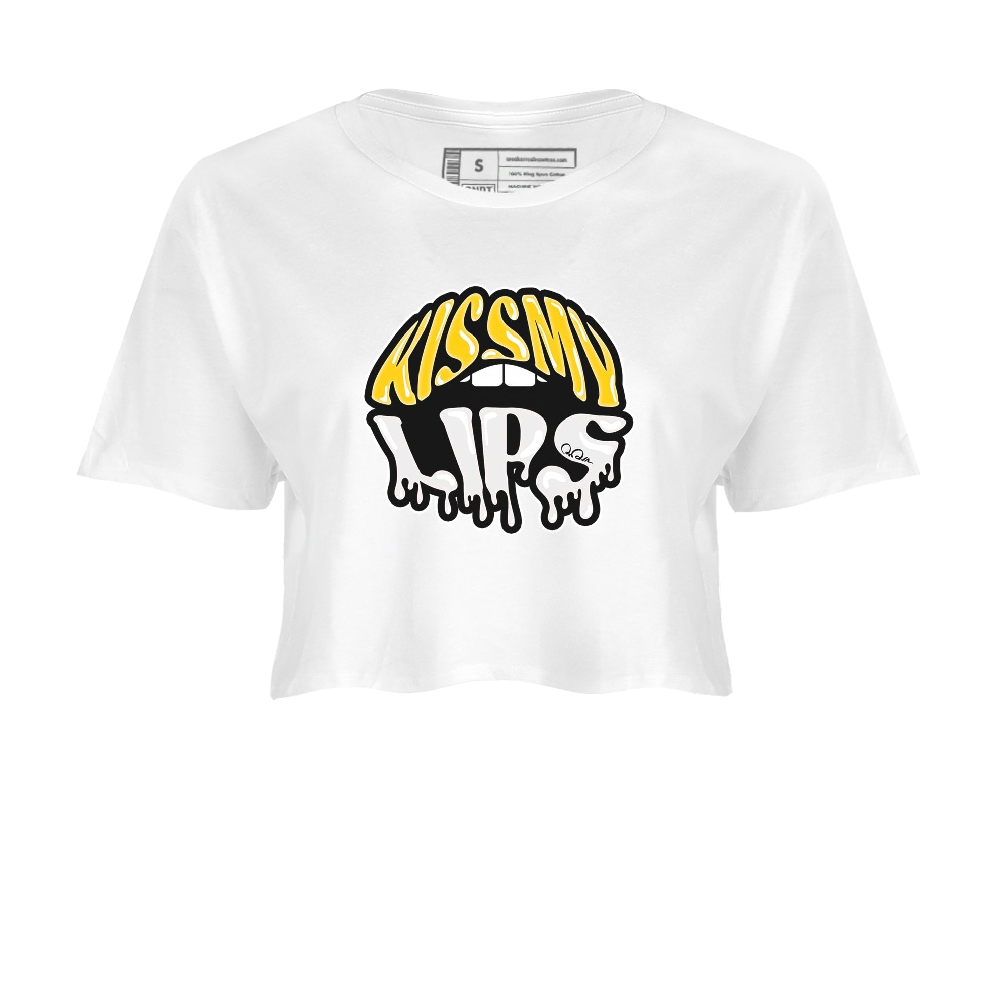 Kiss My Lips snkmatch Women's Top - Air Jordan 6 Yellow Ochre