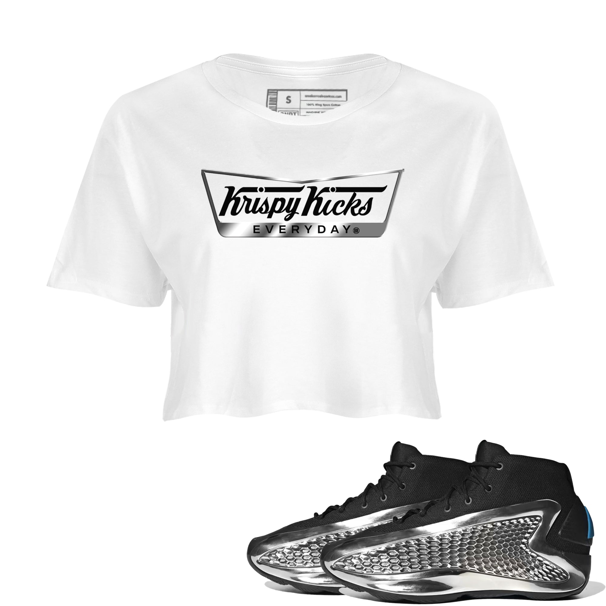 Krispy Kicks snkmatch Women's Top - AE 1 Silver Metallic