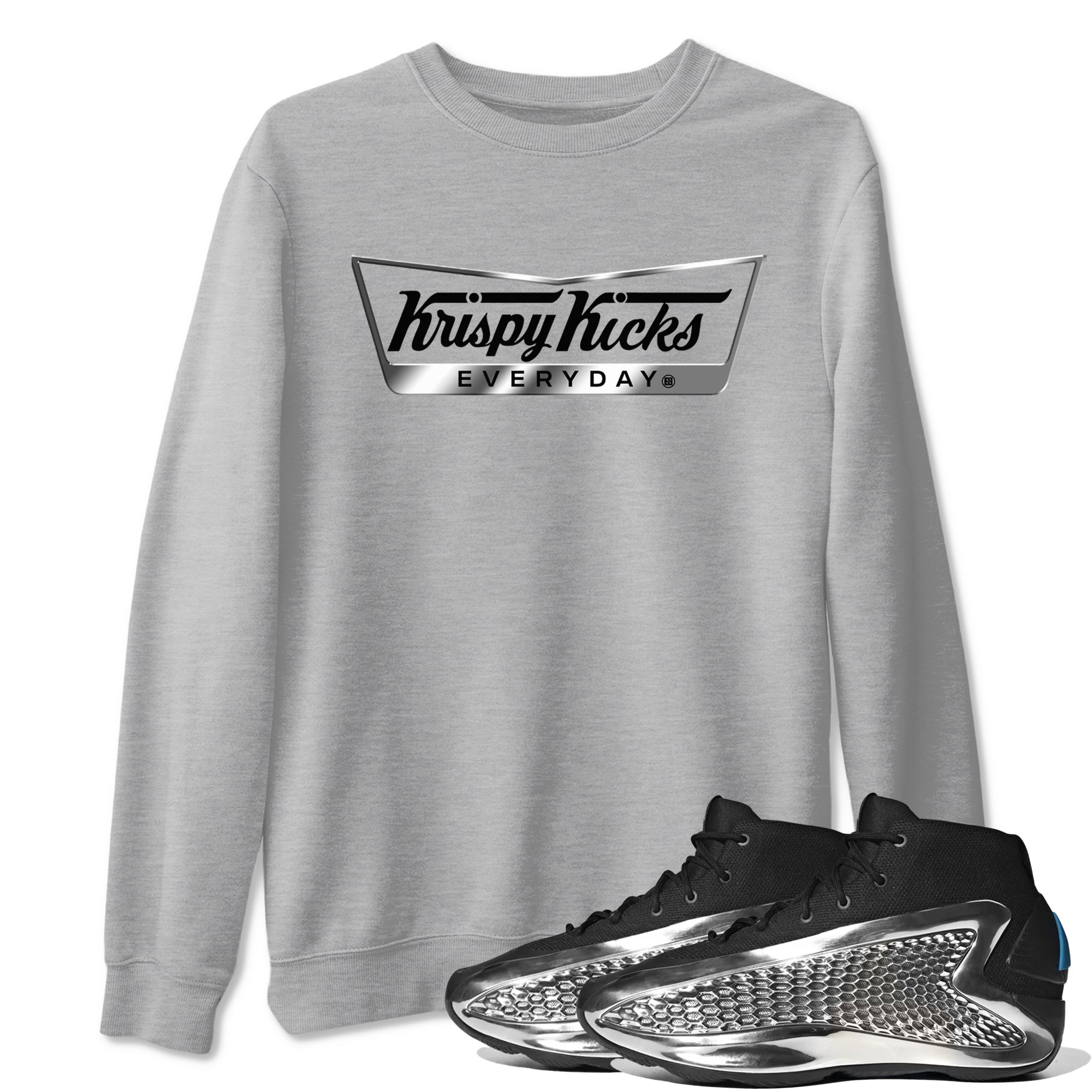 Krispy Kicks snkmatch Tees - AE 1 Silver Metallic