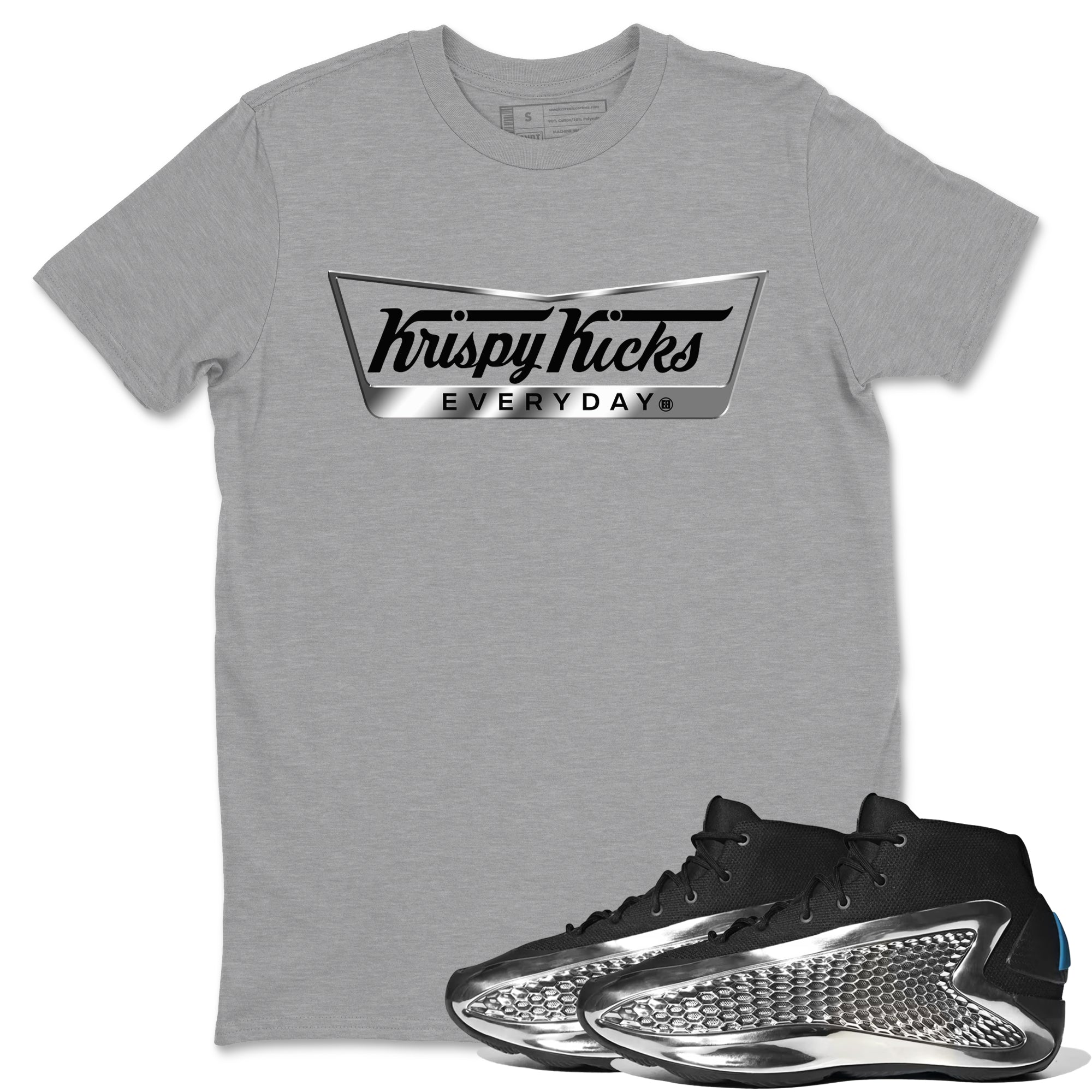 Krispy Kicks snkmatch Tees - AE 1 Silver Metallic