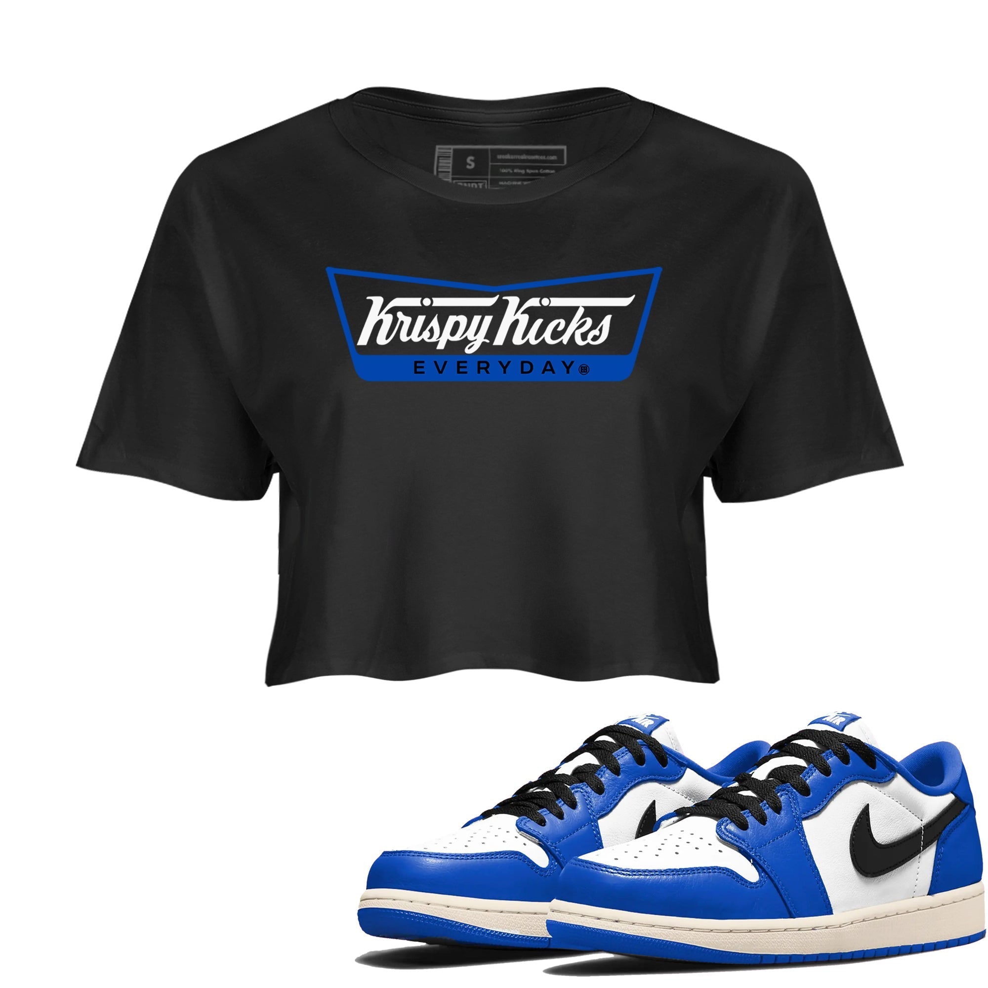 Krispy Kicks snkmatch Women's Top - Air Jordan 1 Game Royal