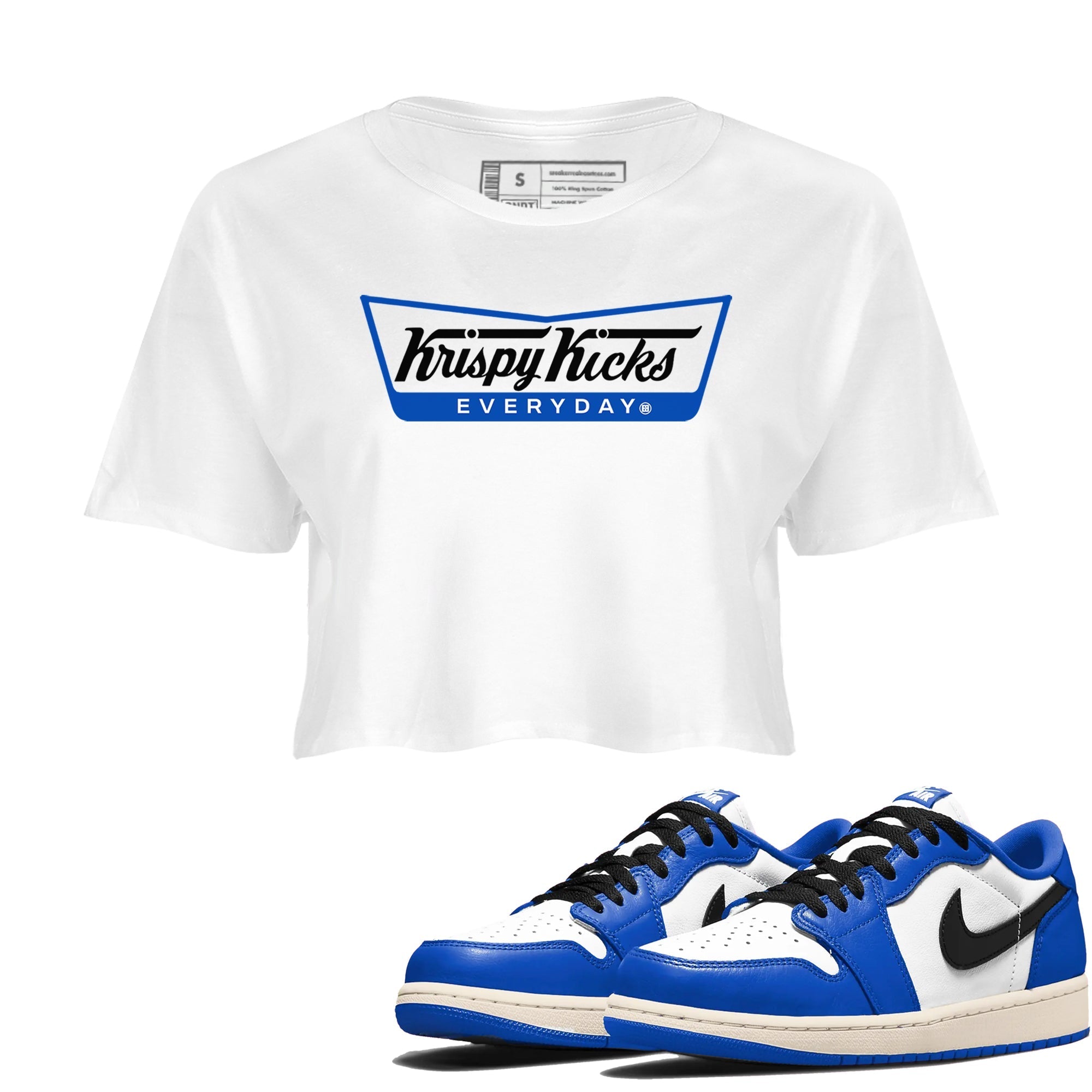 Krispy Kicks snkmatch Women's Top - Air Jordan 1 Game Royal