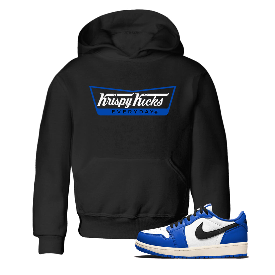 Krispy Kicks snkmatch Tees Kids - Air Jordan 1 Game Royal