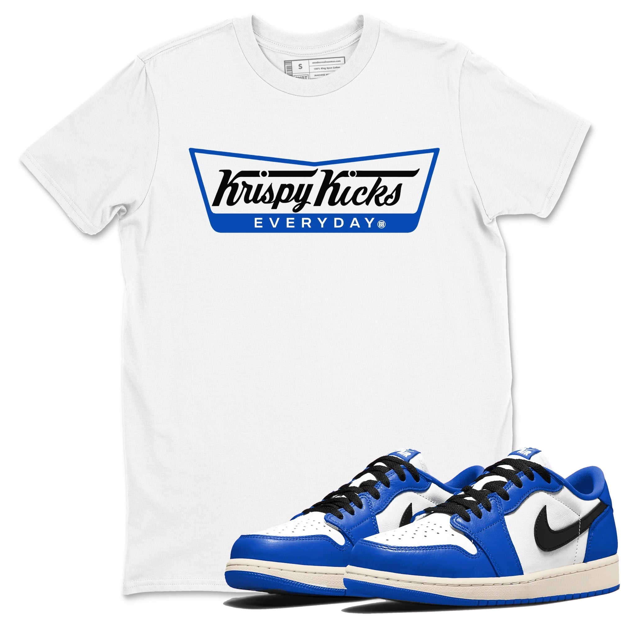 Krispy Kicks snkmatch Tees - Air Jordan 1 Game Royal