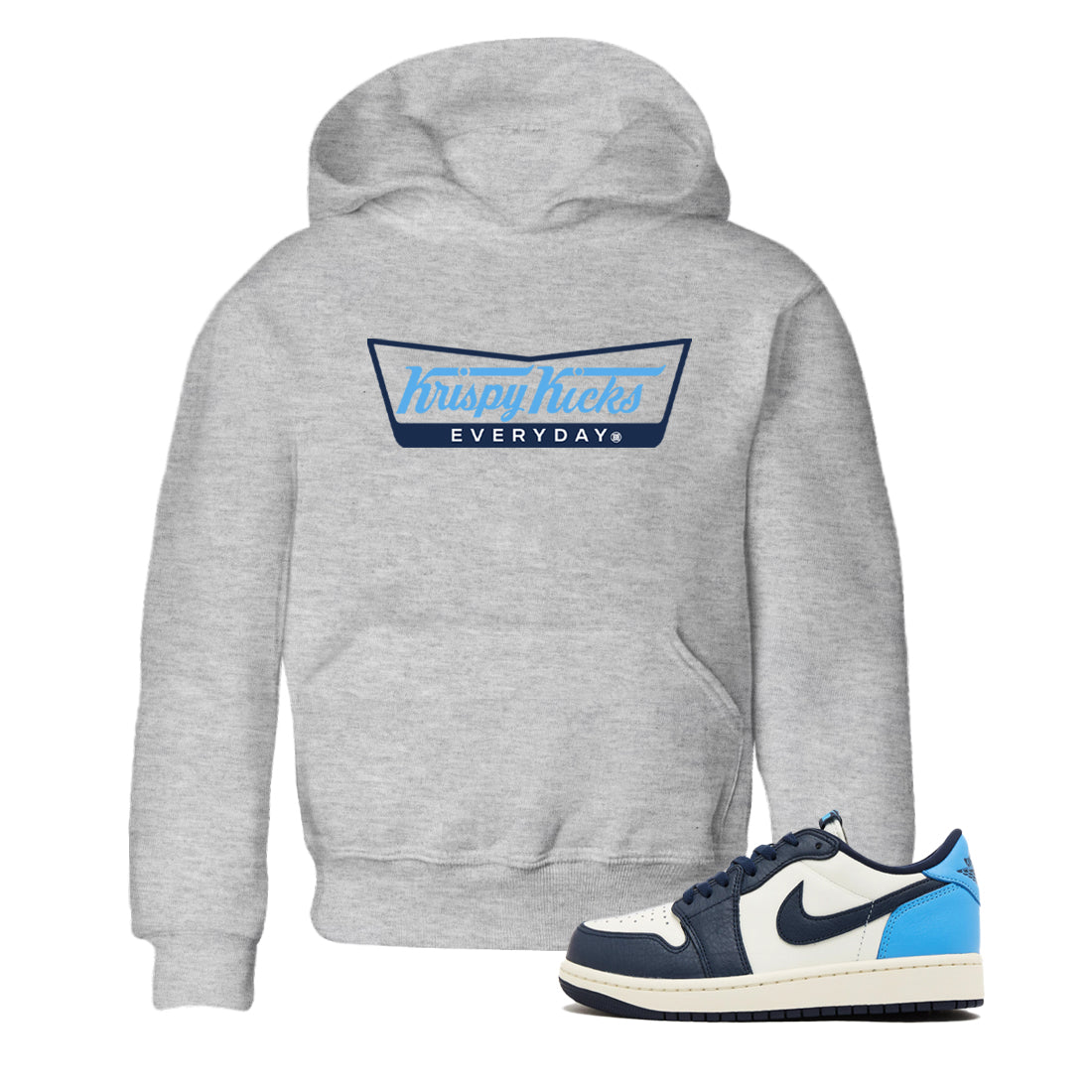 krispy Kicks snkmatch Tees Kids - Air Jordan 1 Obsidian