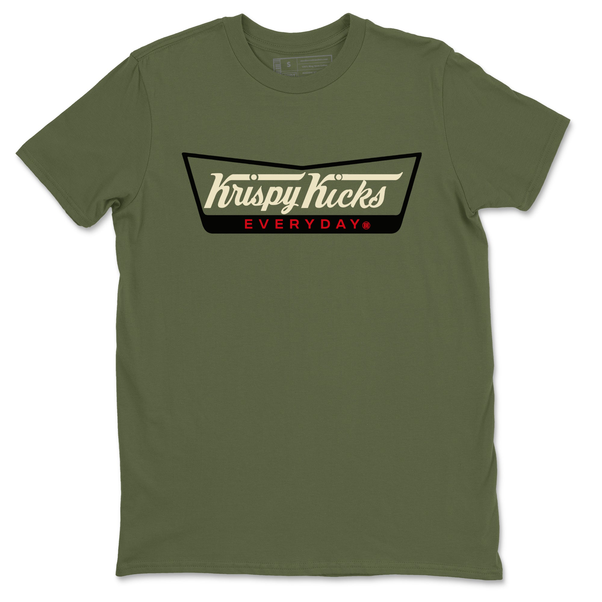 Krispy Kicks snkmatch Tees - Air Jordan 1 Travis Scott Medium Olive