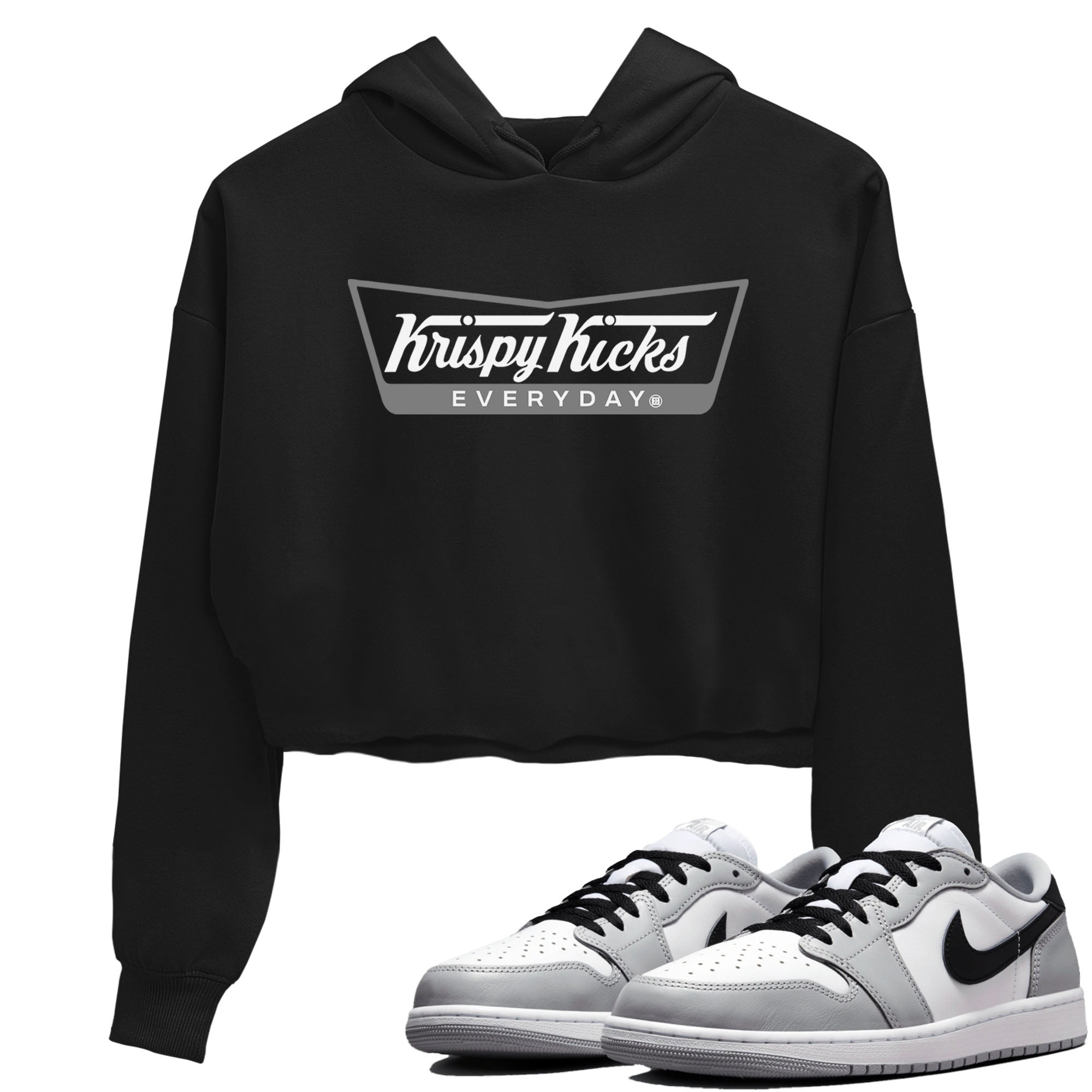 Krispy Kicks snkmatch Women's Top - Air Jordan 1 Wolf Grey