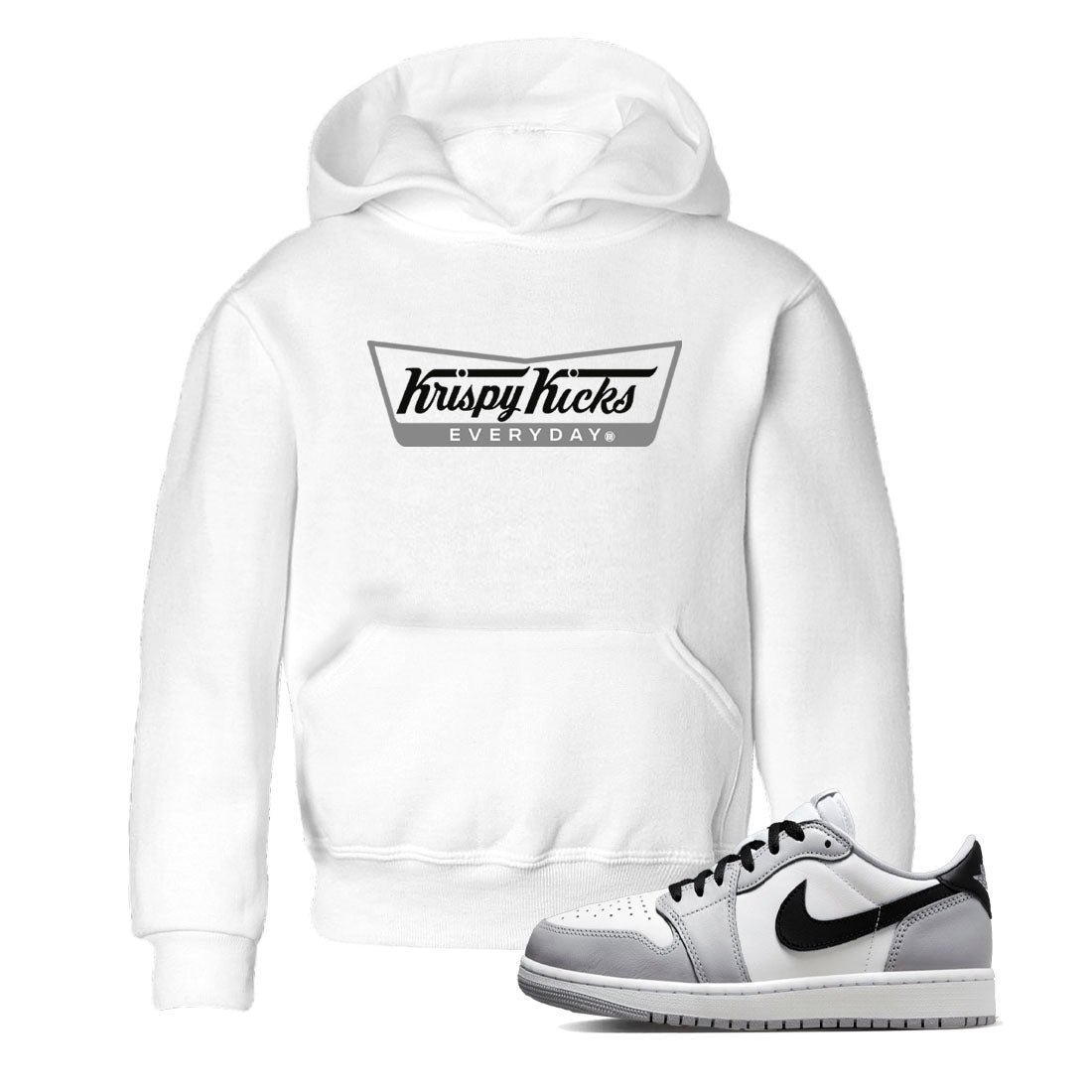 Krispy Kicks snkmatch Tees Kids - Air Jordan 1 Wolf Grey