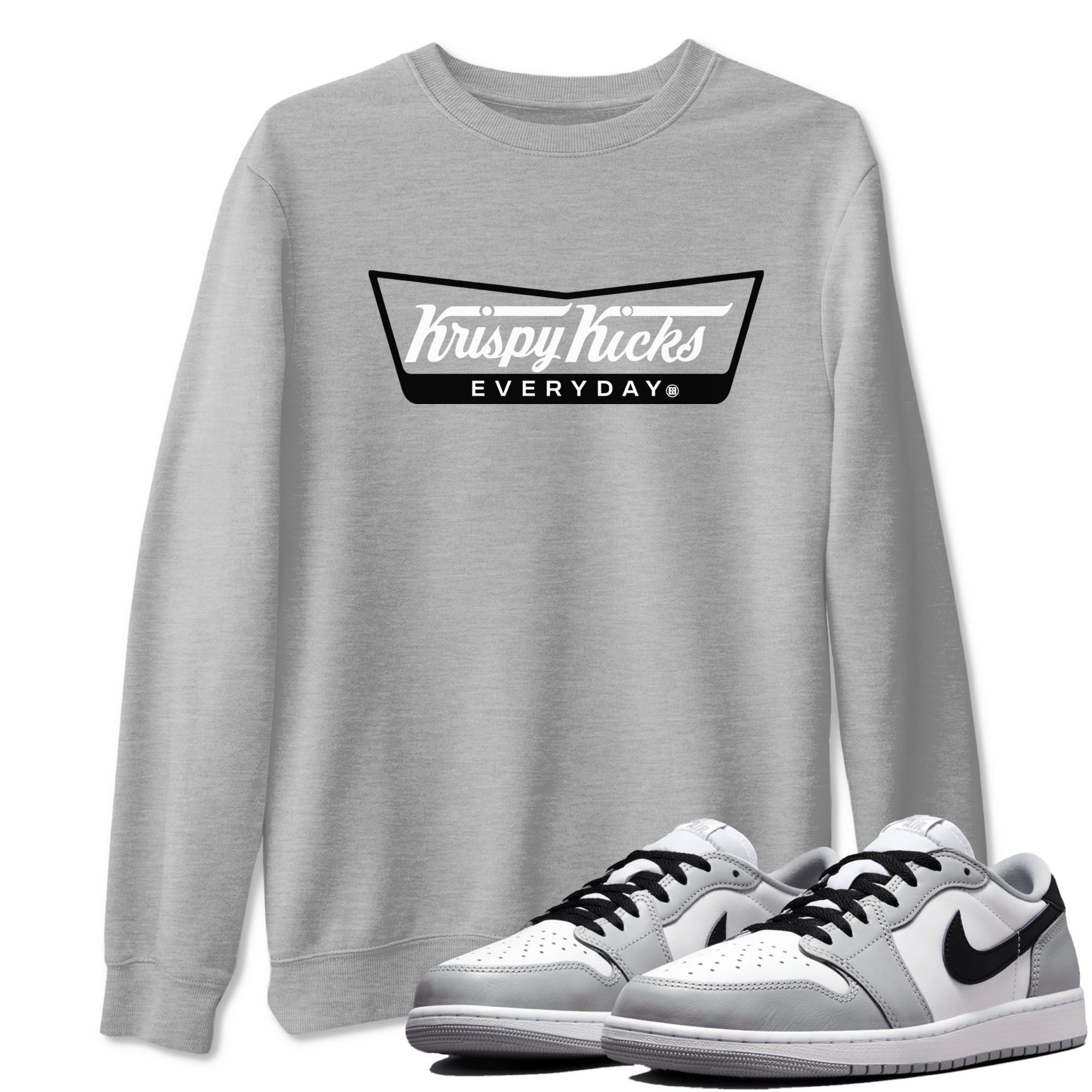 Krispy Kicks snkmatch Tees - Air Jordan 1 Wolf Grey