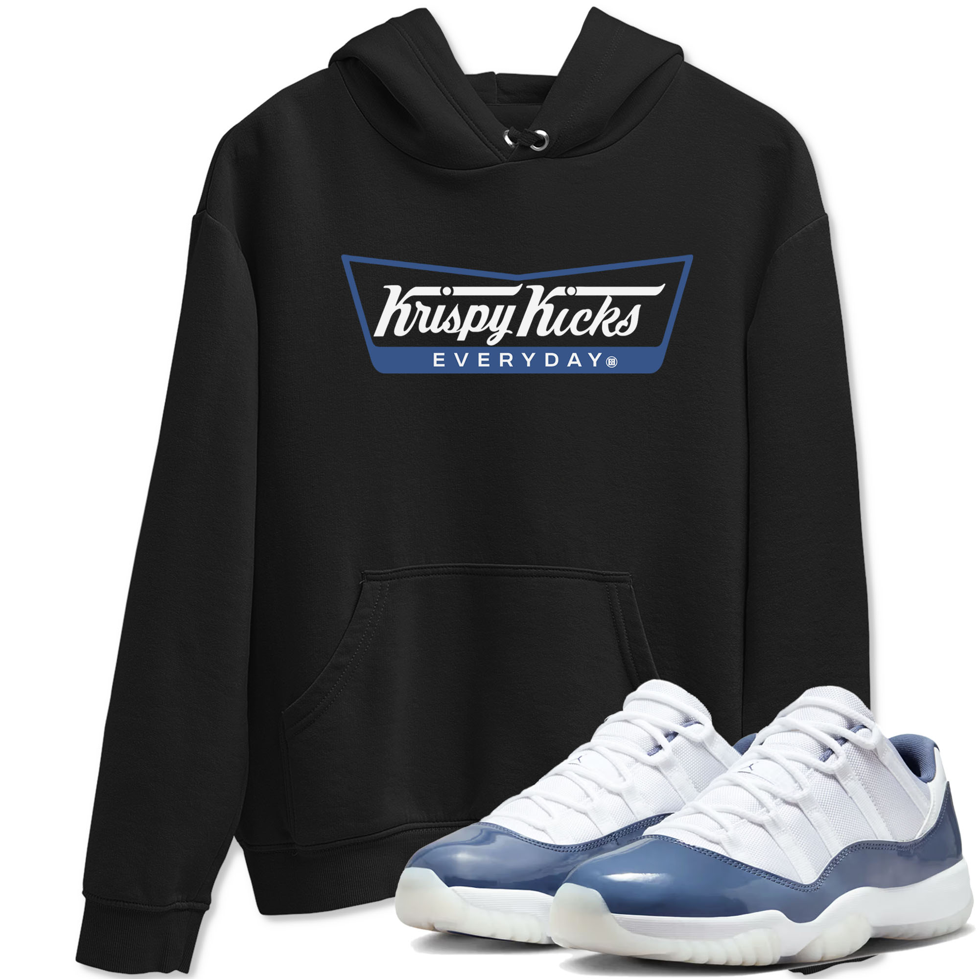 Krispy Kicks snkmatch Tees - Air Jordan 11 Diffused Blue