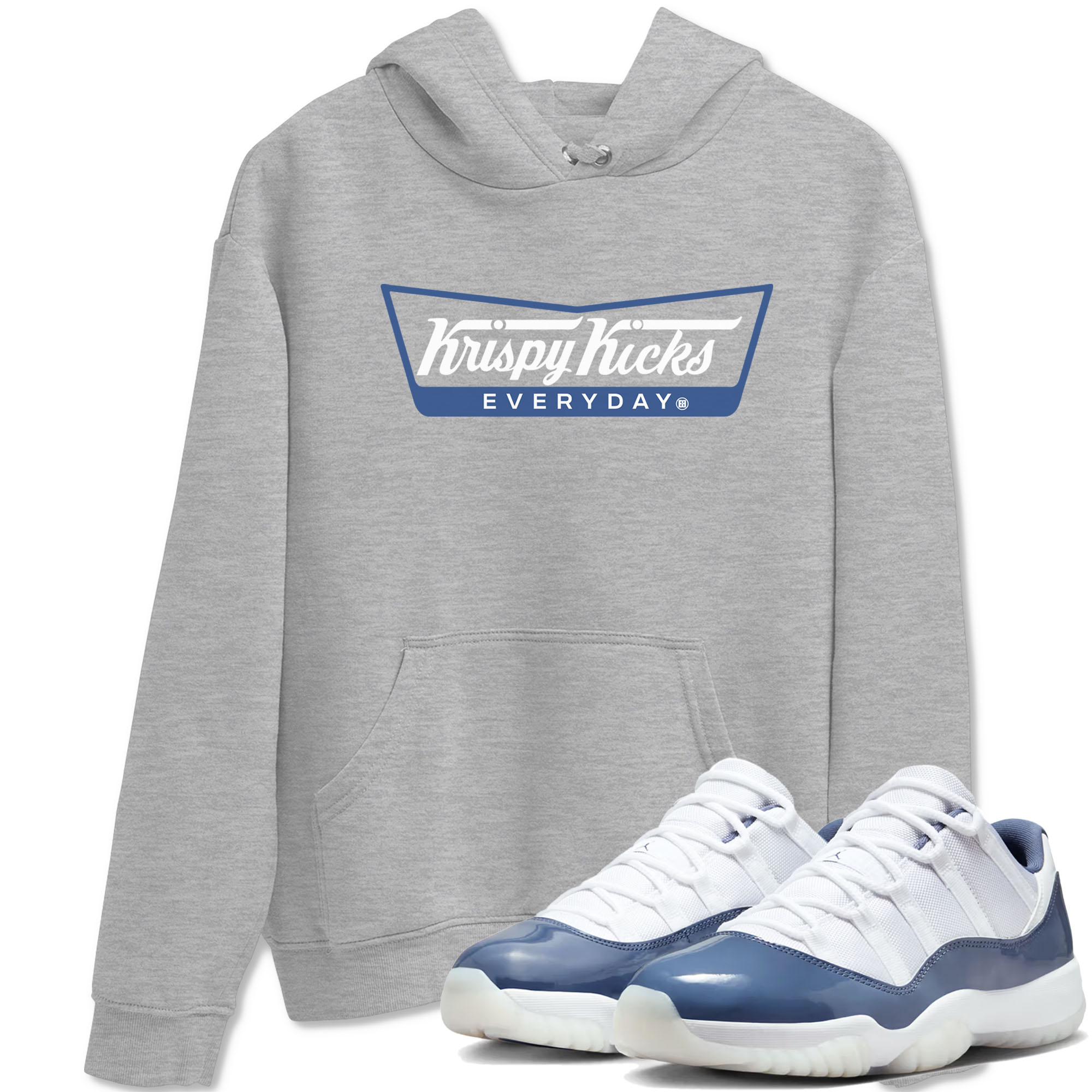 Krispy Kicks snkmatch Tees - Air Jordan 11 Diffused Blue