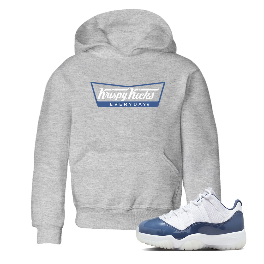 Krispy Kicks snkmatch Tees Kids - Air Jordan 11 Diffused Blue