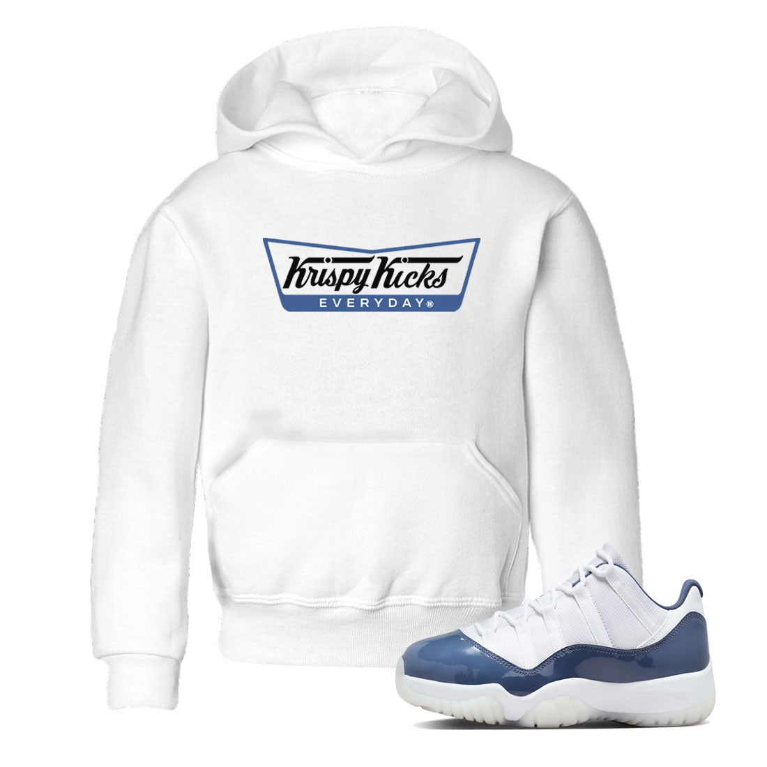 Krispy Kicks snkmatch Tees Kids - Air Jordan 11 Diffused Blue