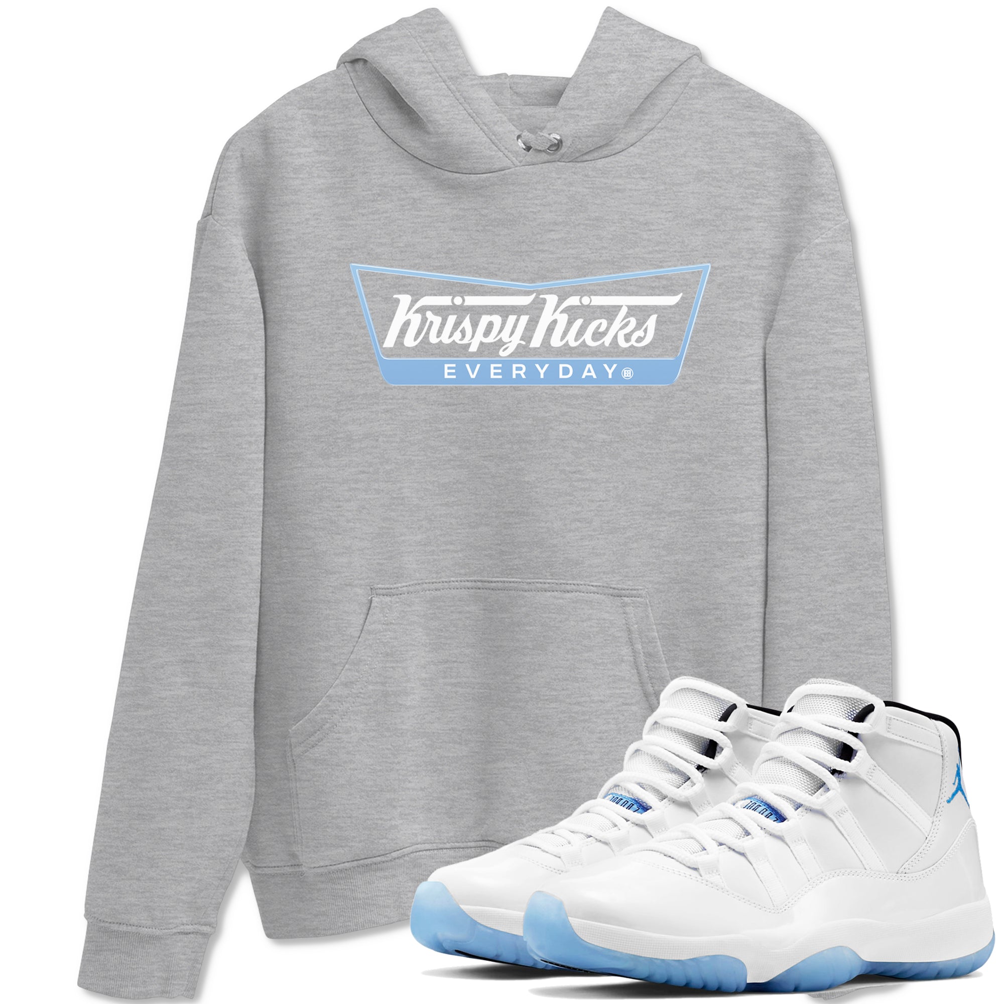 Krispy Kicks snkmatch Tees - Air Jordan 11 Legend Blue