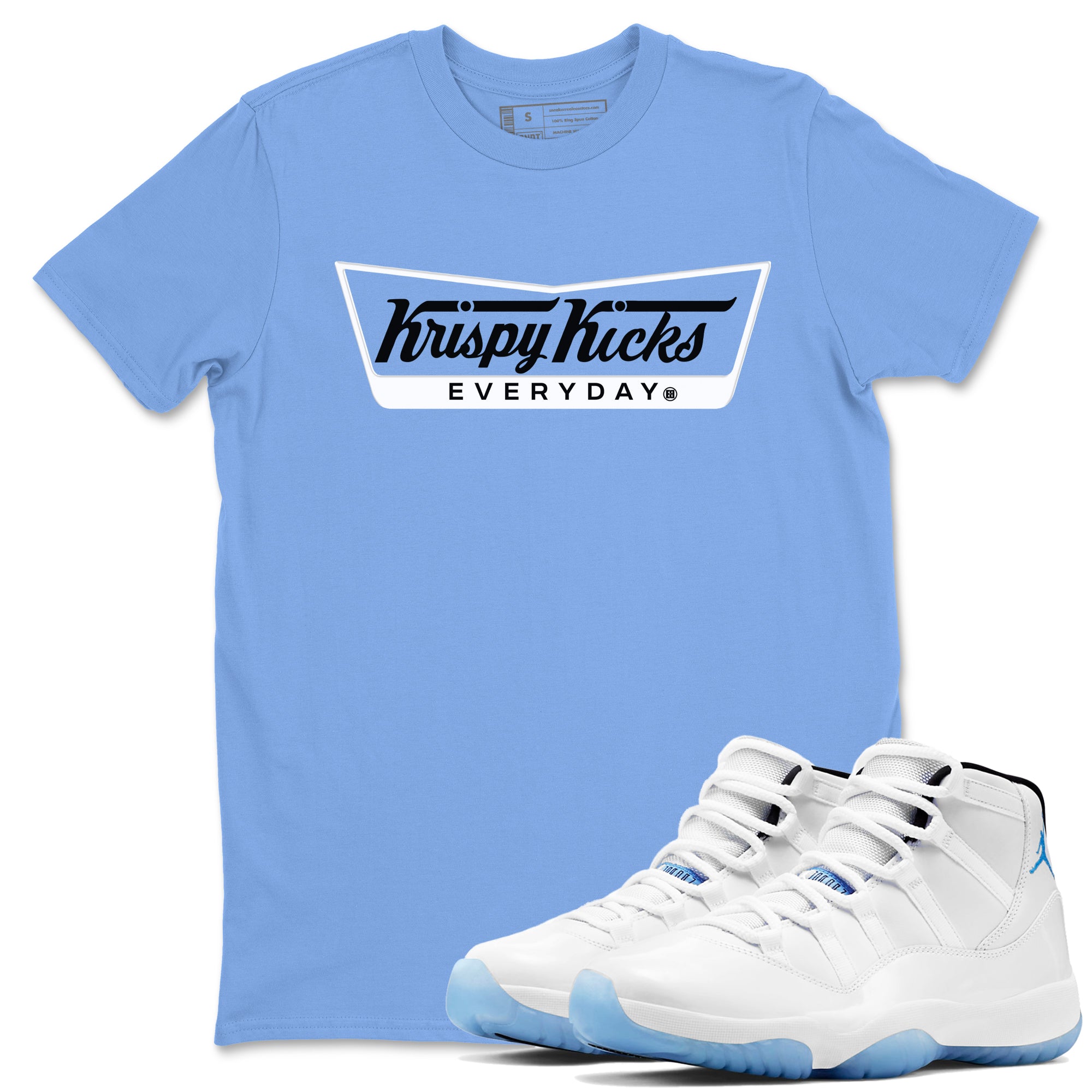 Krispy Kicks snkmatch Tees - Air Jordan 11 Legend Blue